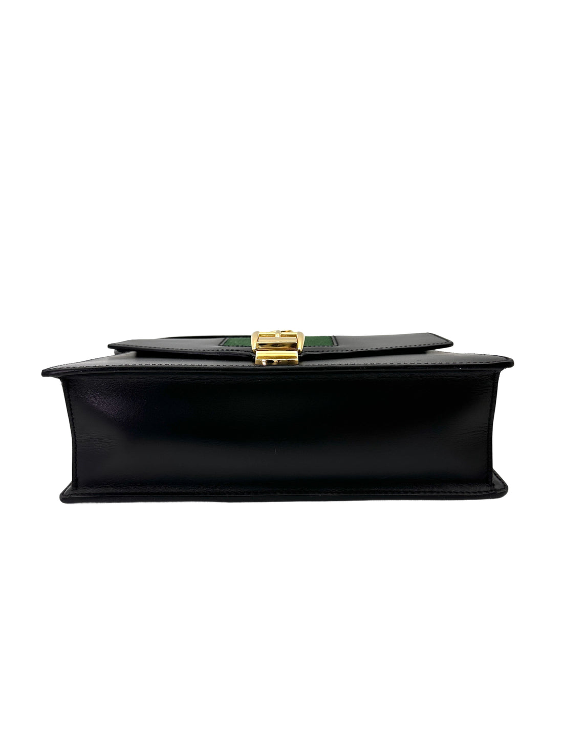Gucci Sylvie Black Leather Shoulder Bag GG1061