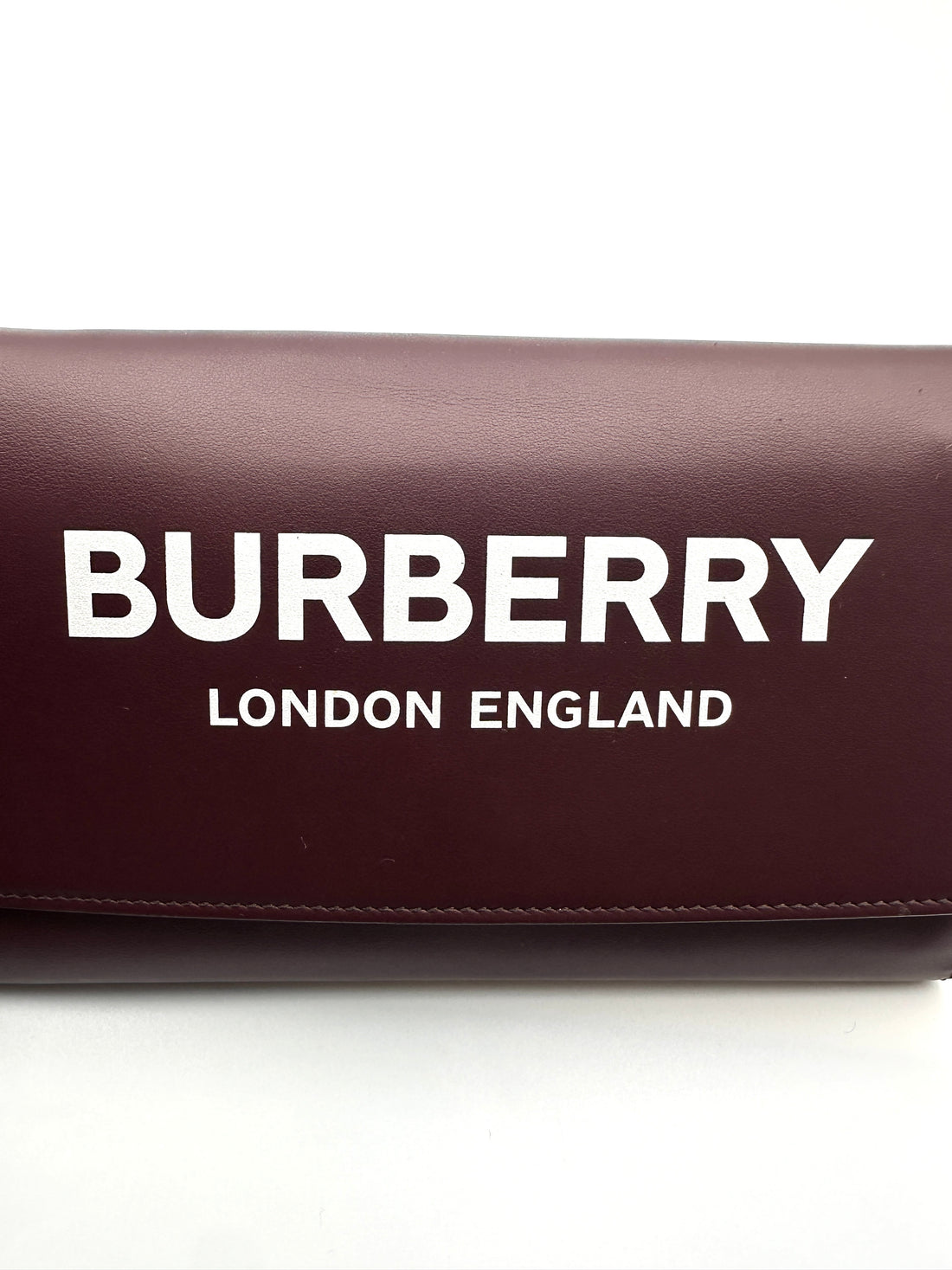Burberry Hazelmere Burgundy Leather Shoulder Bag BR58