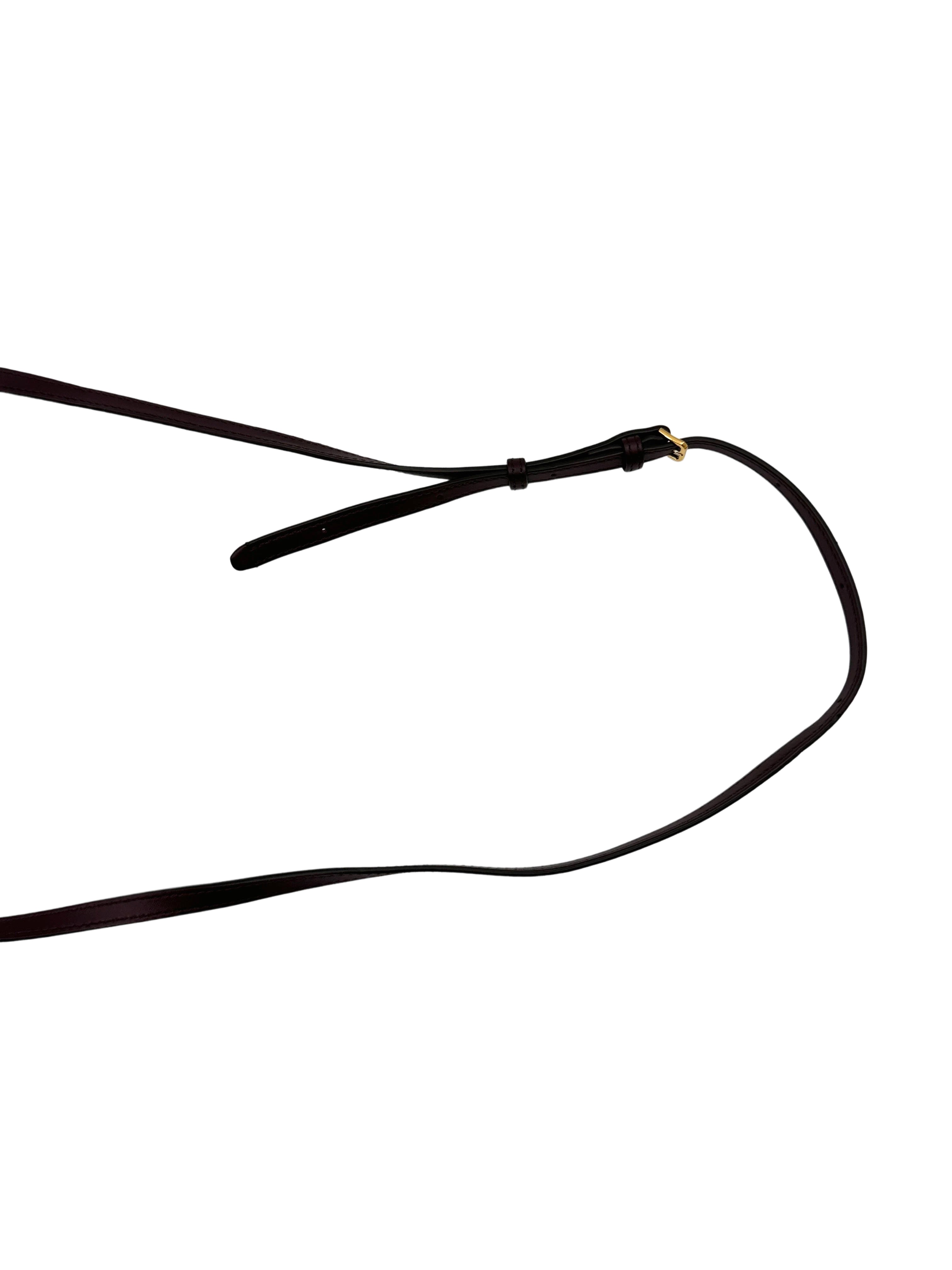 Burberry Hazelmere Burgundy Leather Shoulder Bag BR58