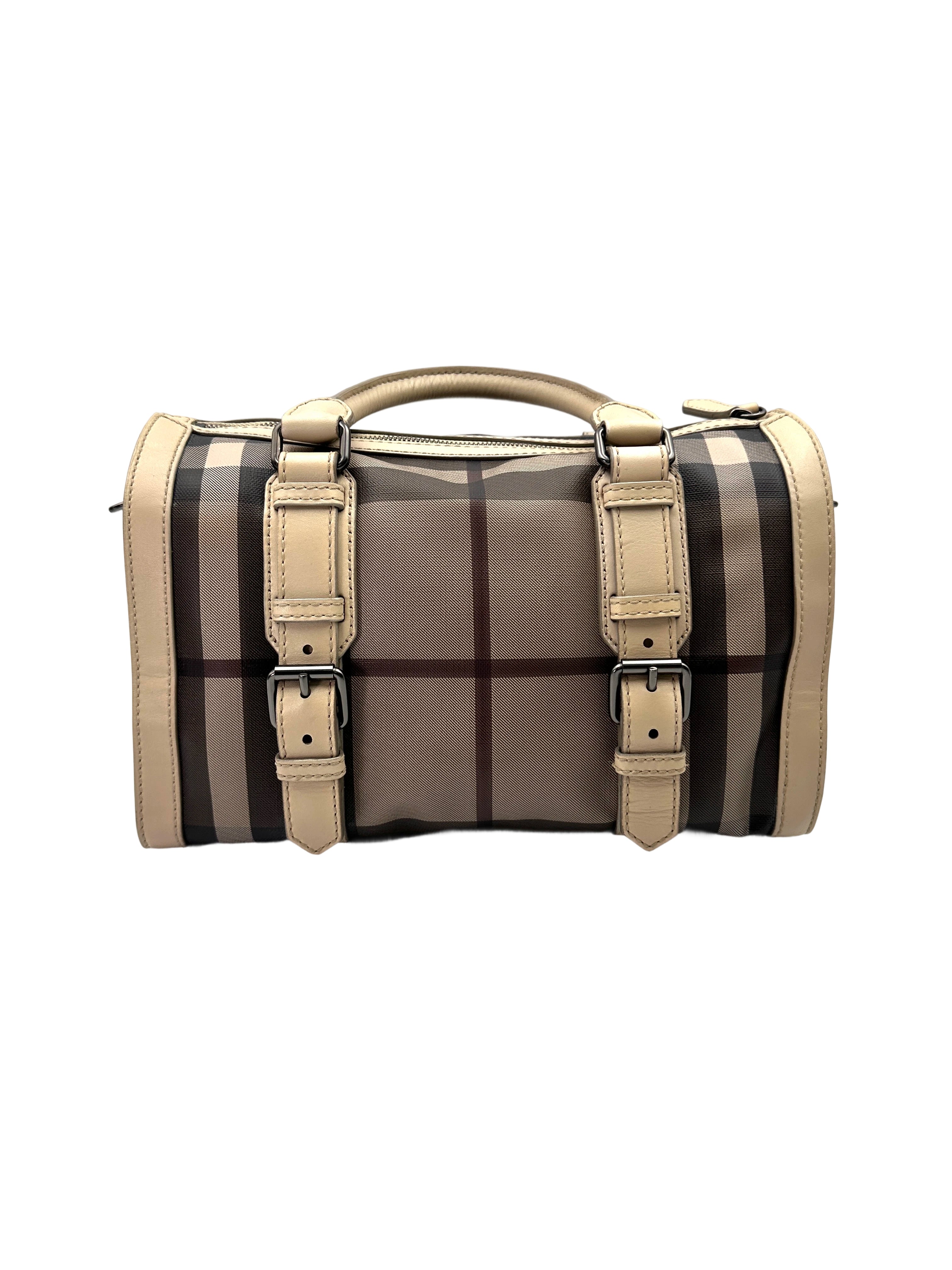 Burberry Nova Check Canvas Boston Bag BR57