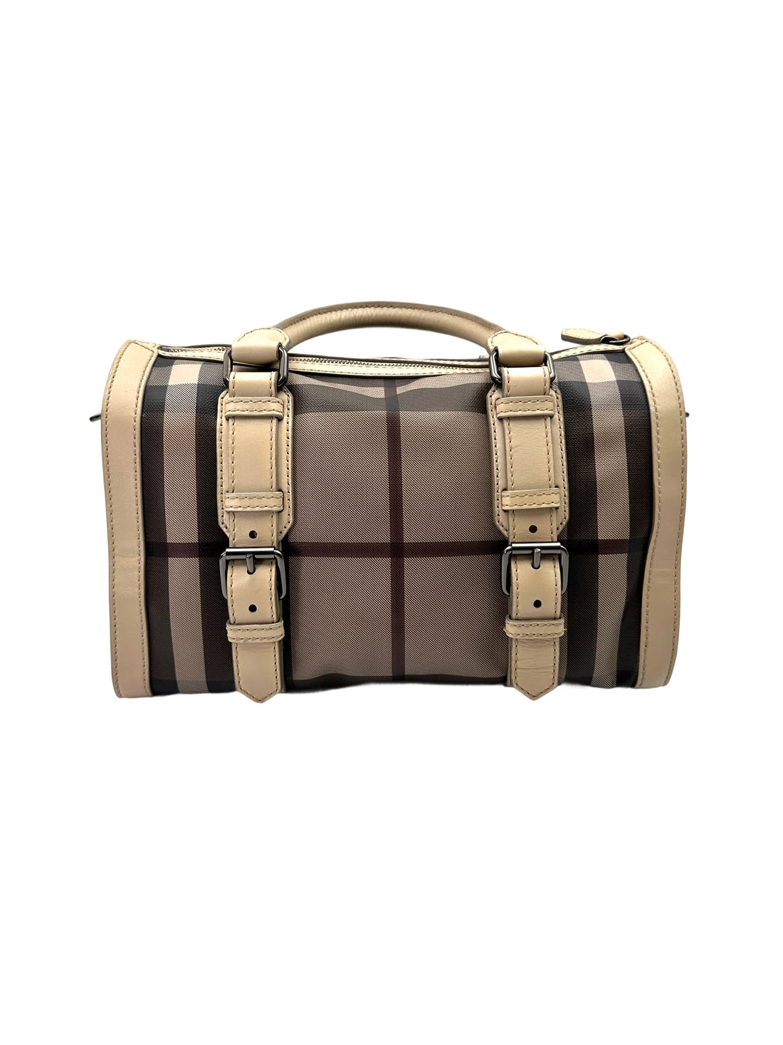 Burberry Nova Check Canvas Boston Bag BR57
