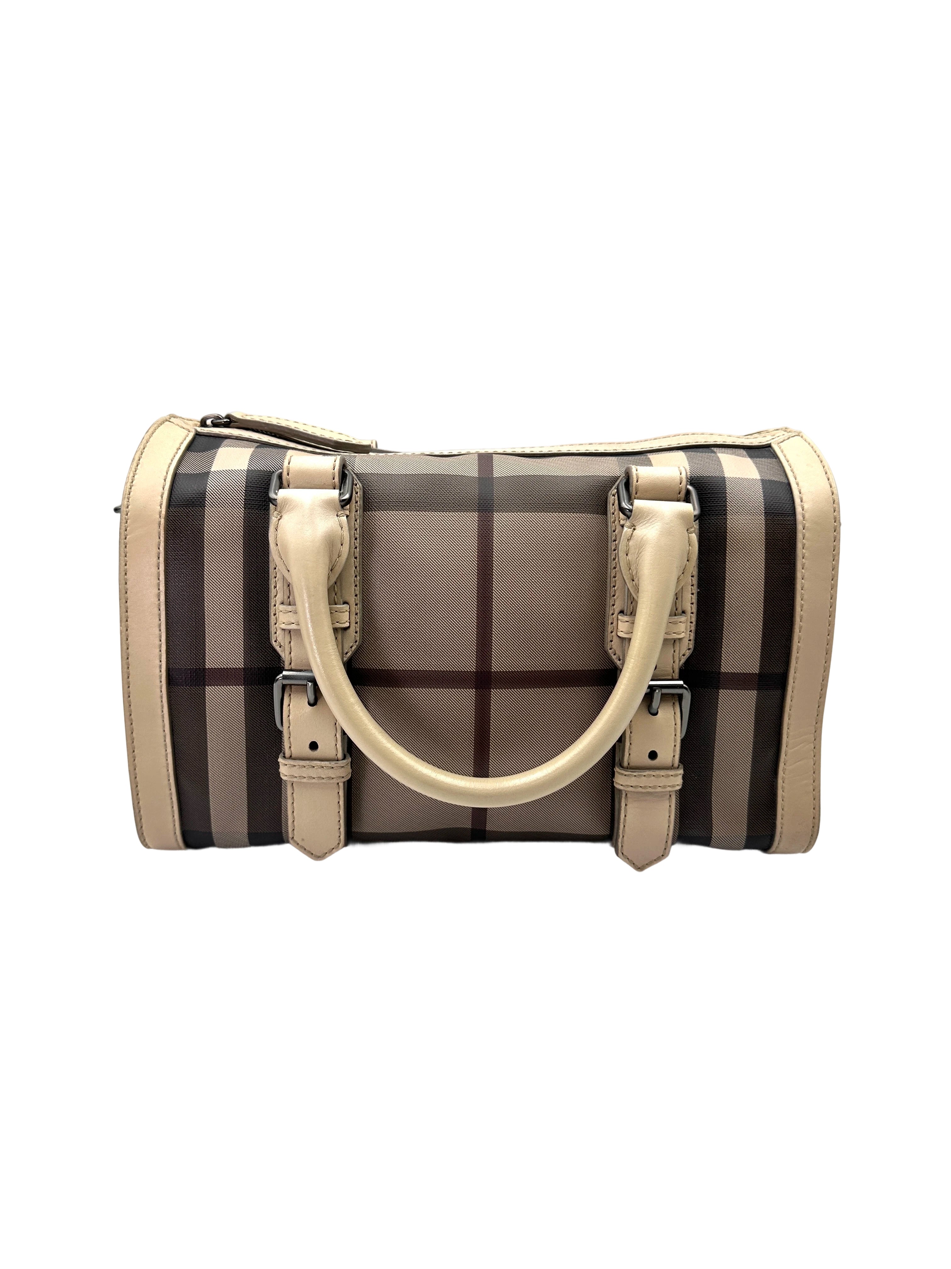 Burberry Nova Check Canvas Boston Bag BR57