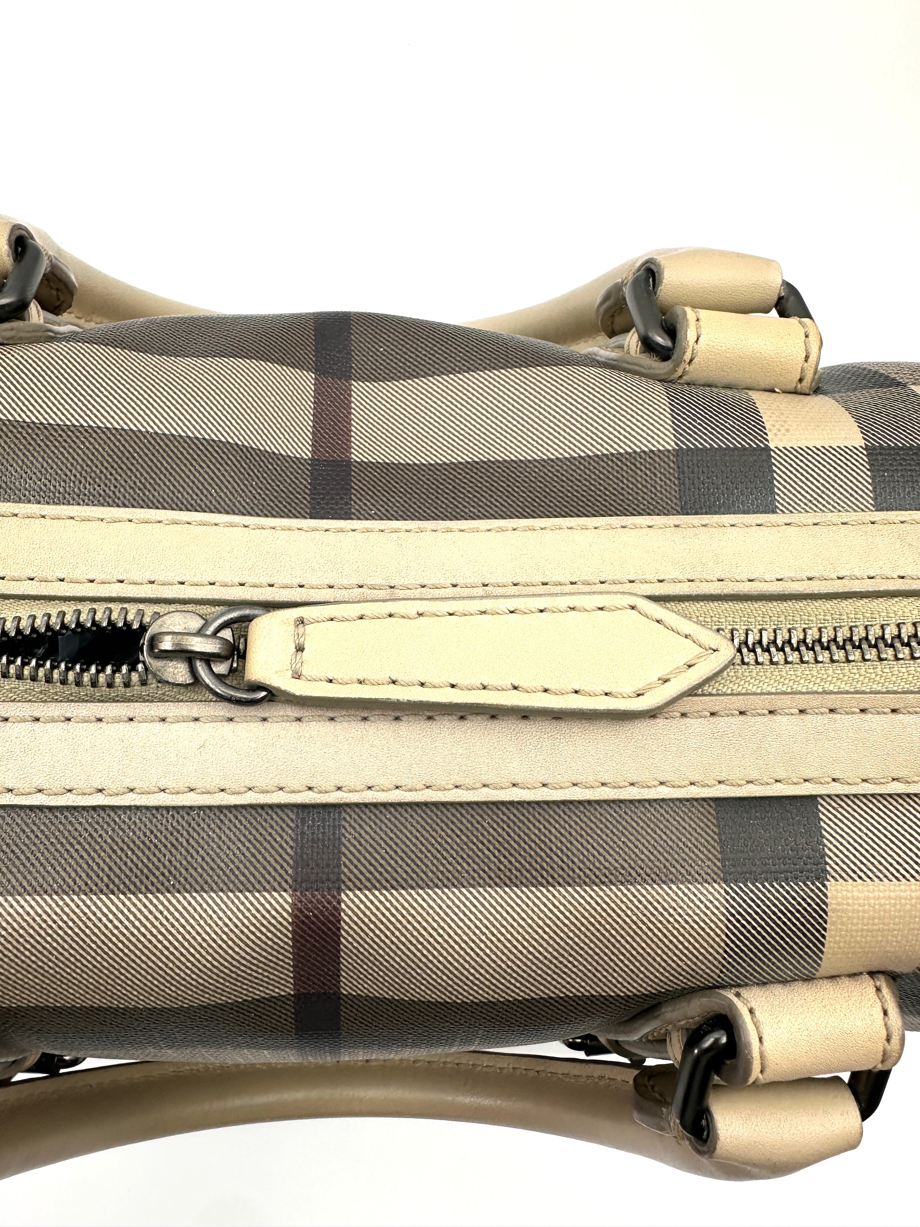 Burberry Nova Check Canvas Boston Bag BR57