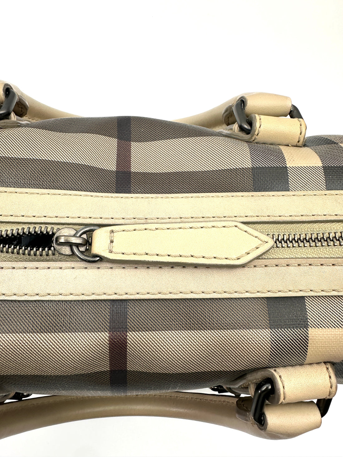 Burberry Nova Check Canvas Boston Bag BR57