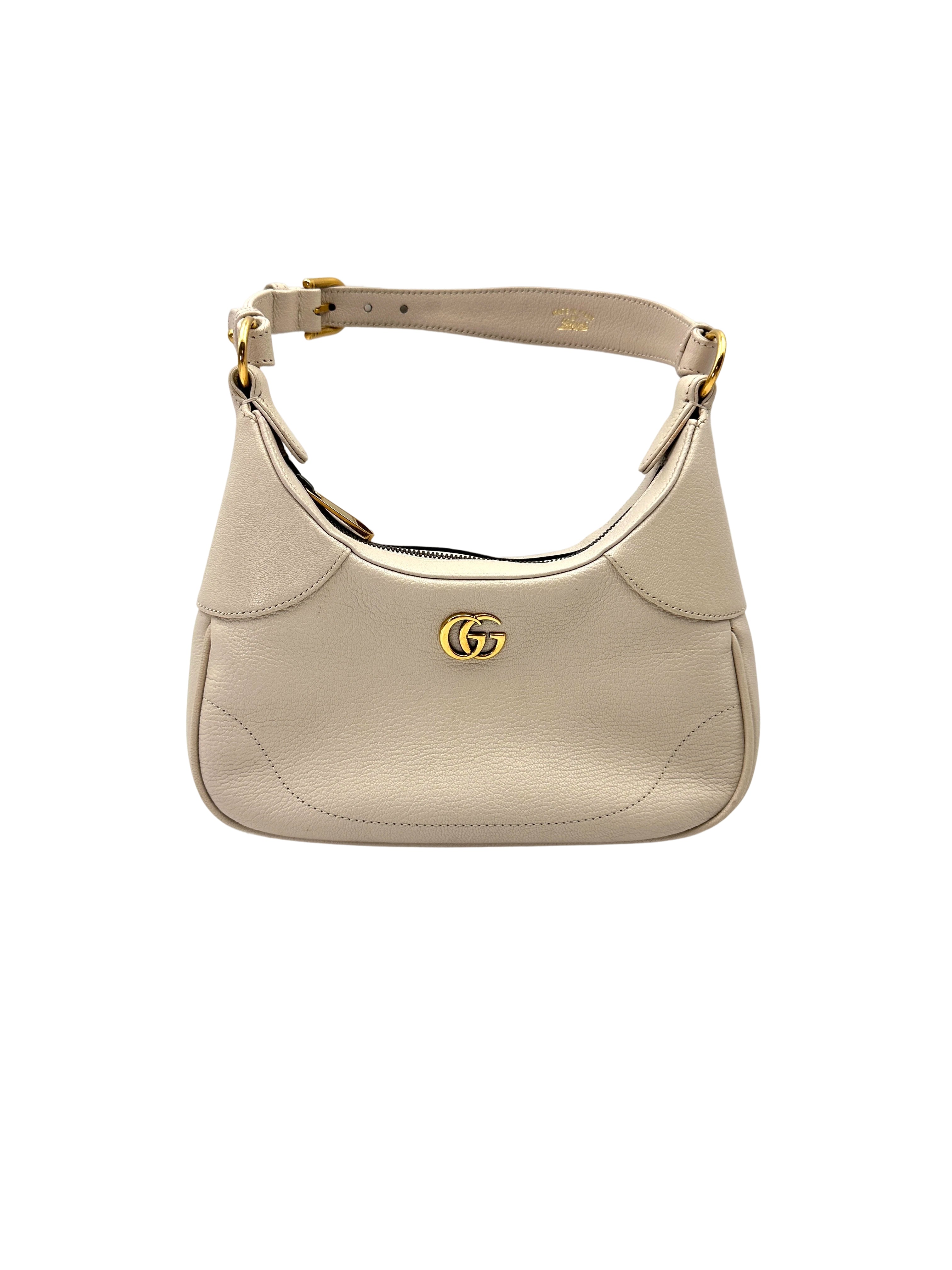Gucci Aphrodite White Leather Shoulder Bag GG1073