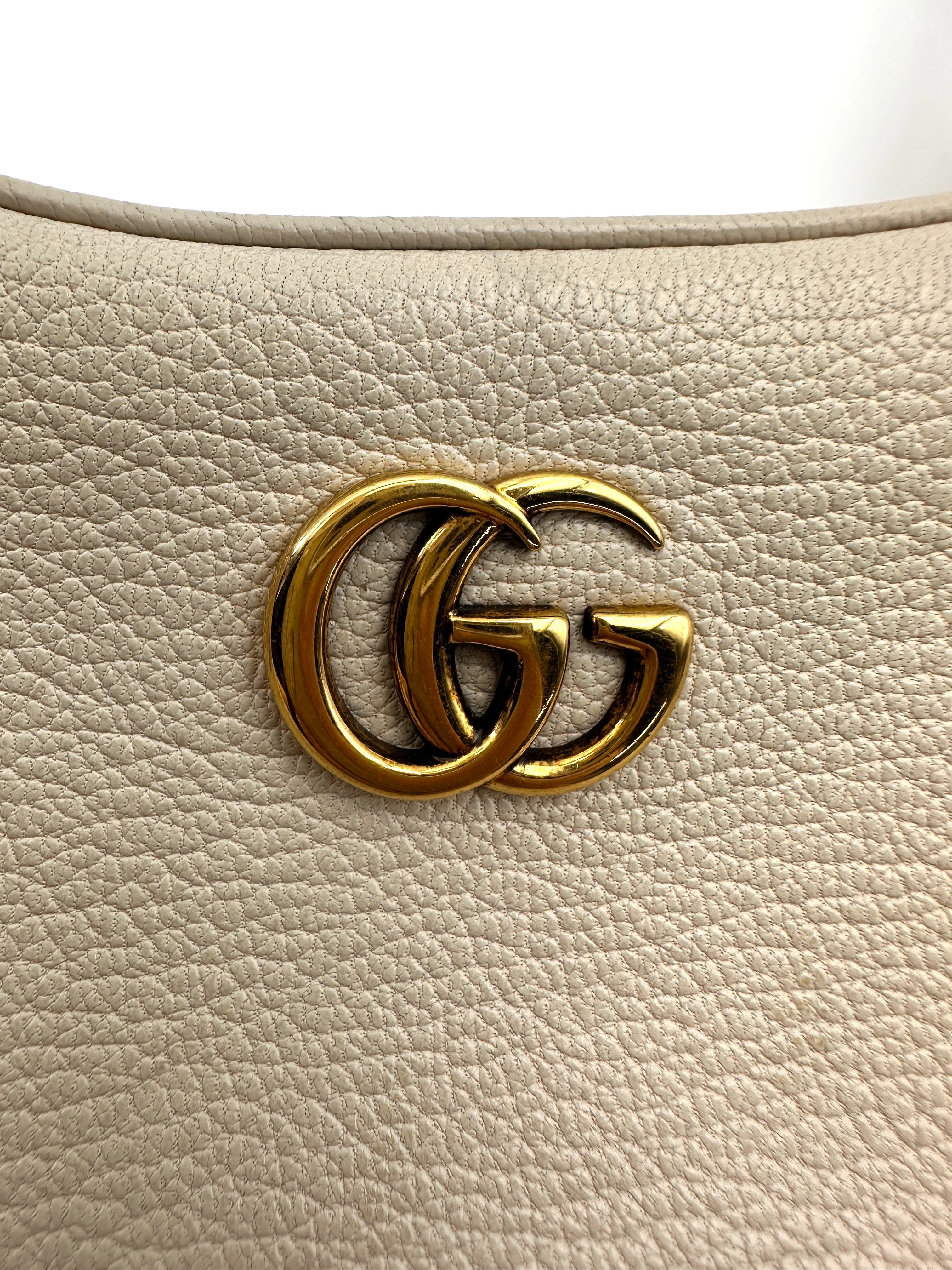 Gucci Aphrodite White Leather Shoulder Bag GG1073