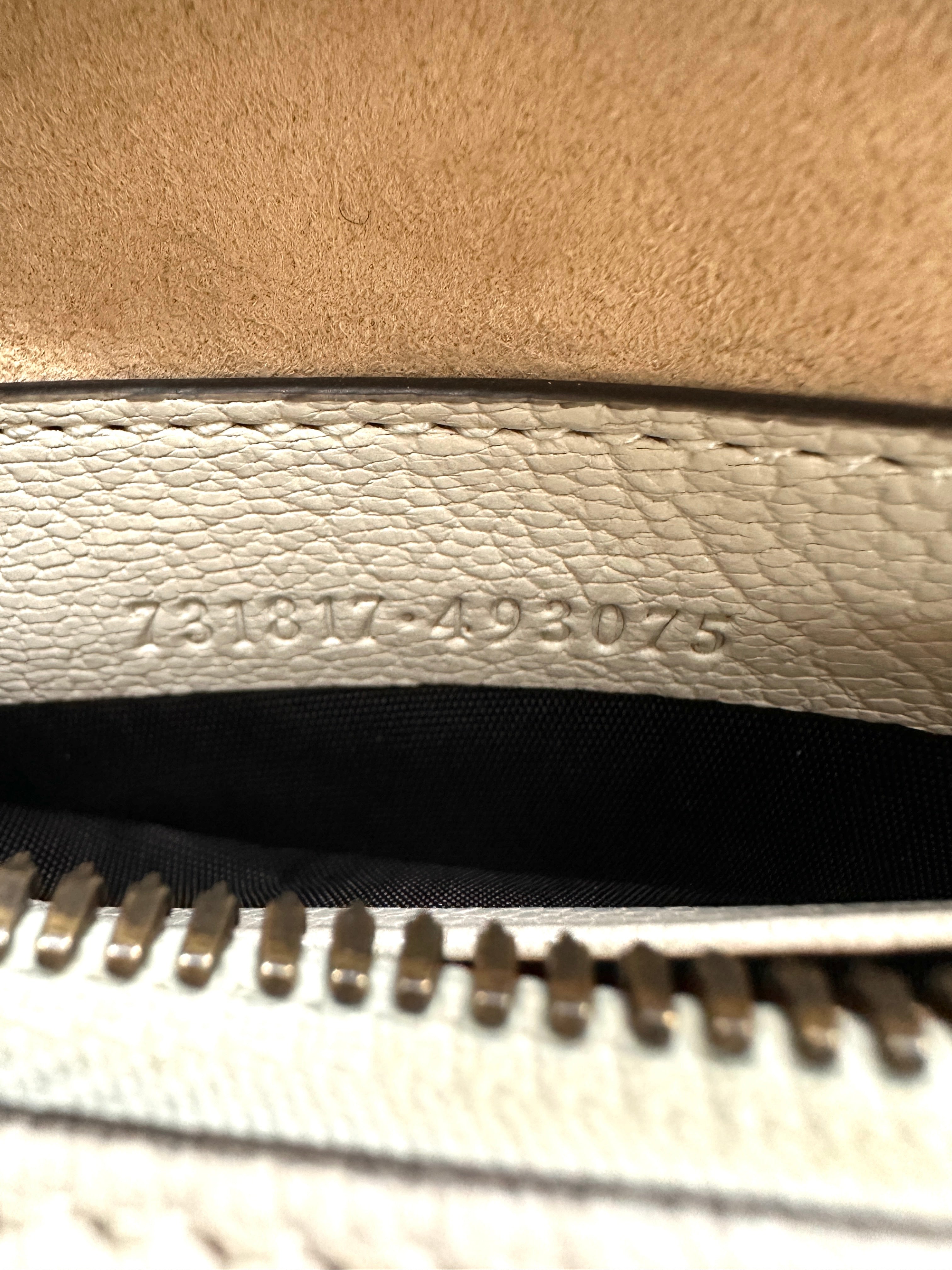 Gucci Aphrodite White Leather Shoulder Bag GG1073