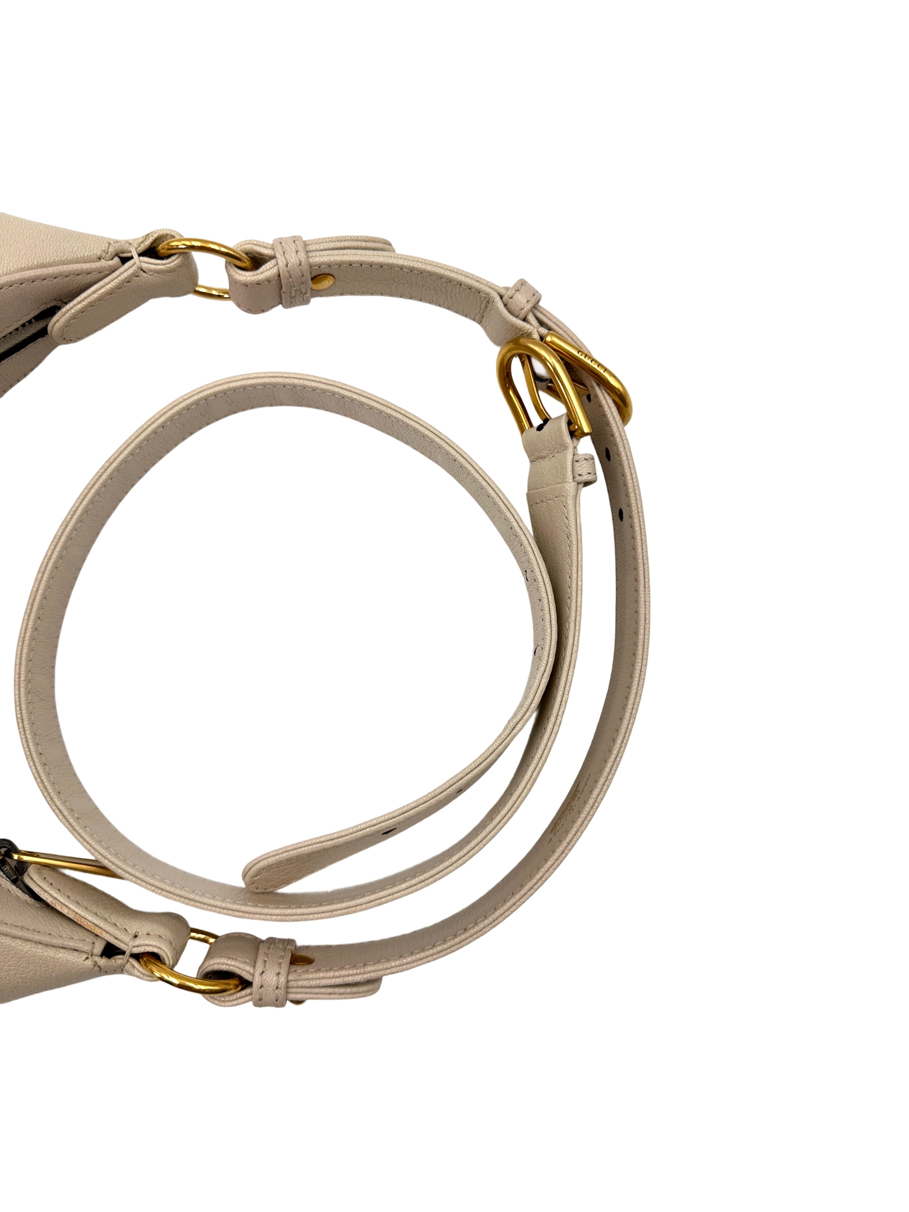 Gucci Aphrodite White Leather Shoulder Bag GG1073
