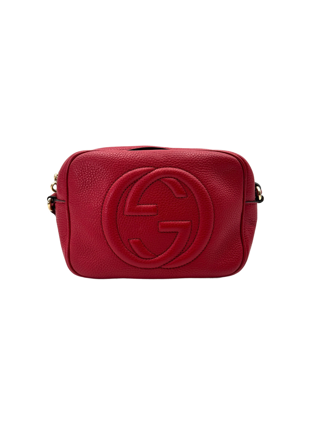 Gucci Soho Disco Red Leather Shoulder Bag GG1063