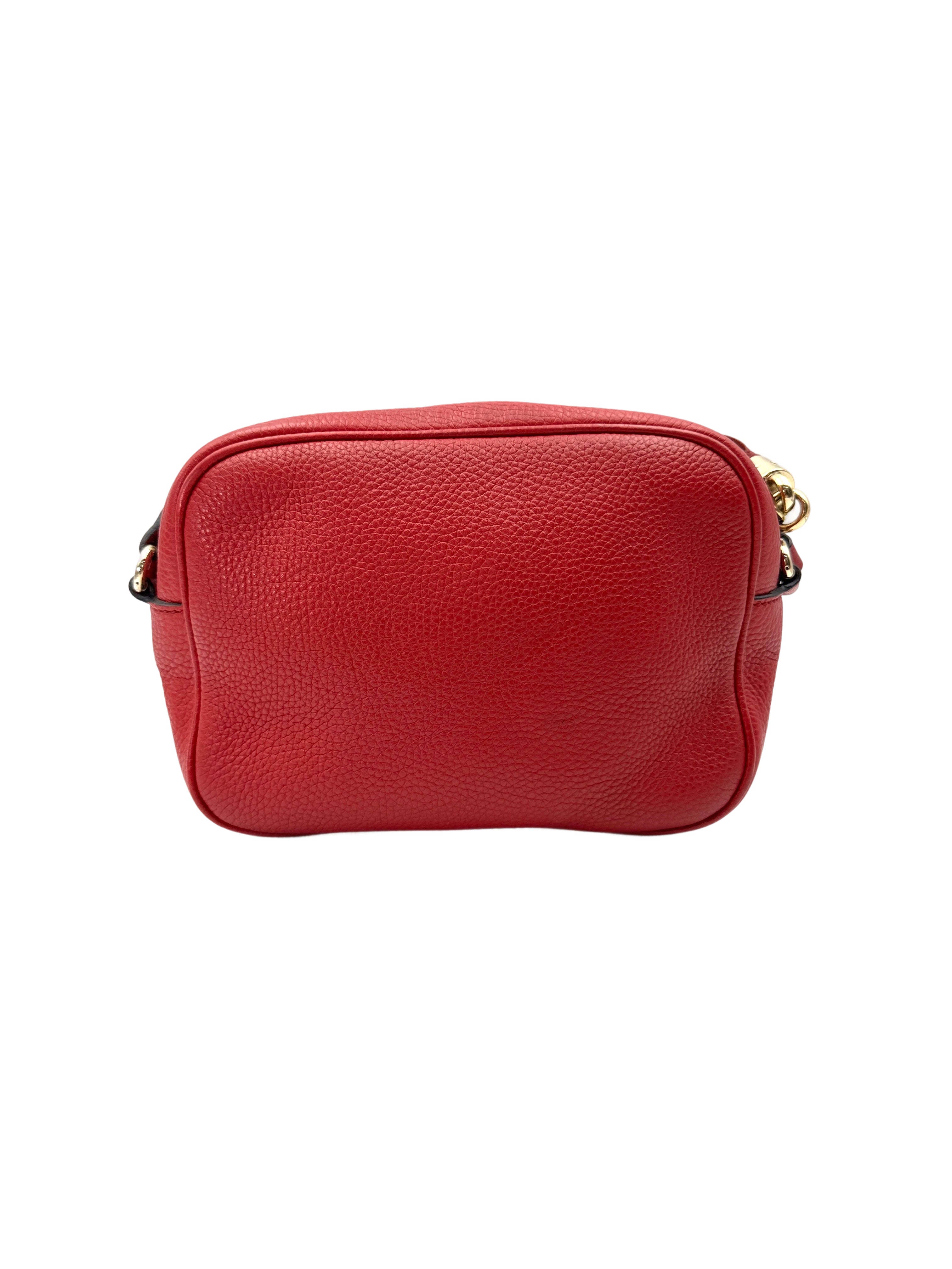 Gucci Soho Disco Red Leather Shoulder Bag GG1063