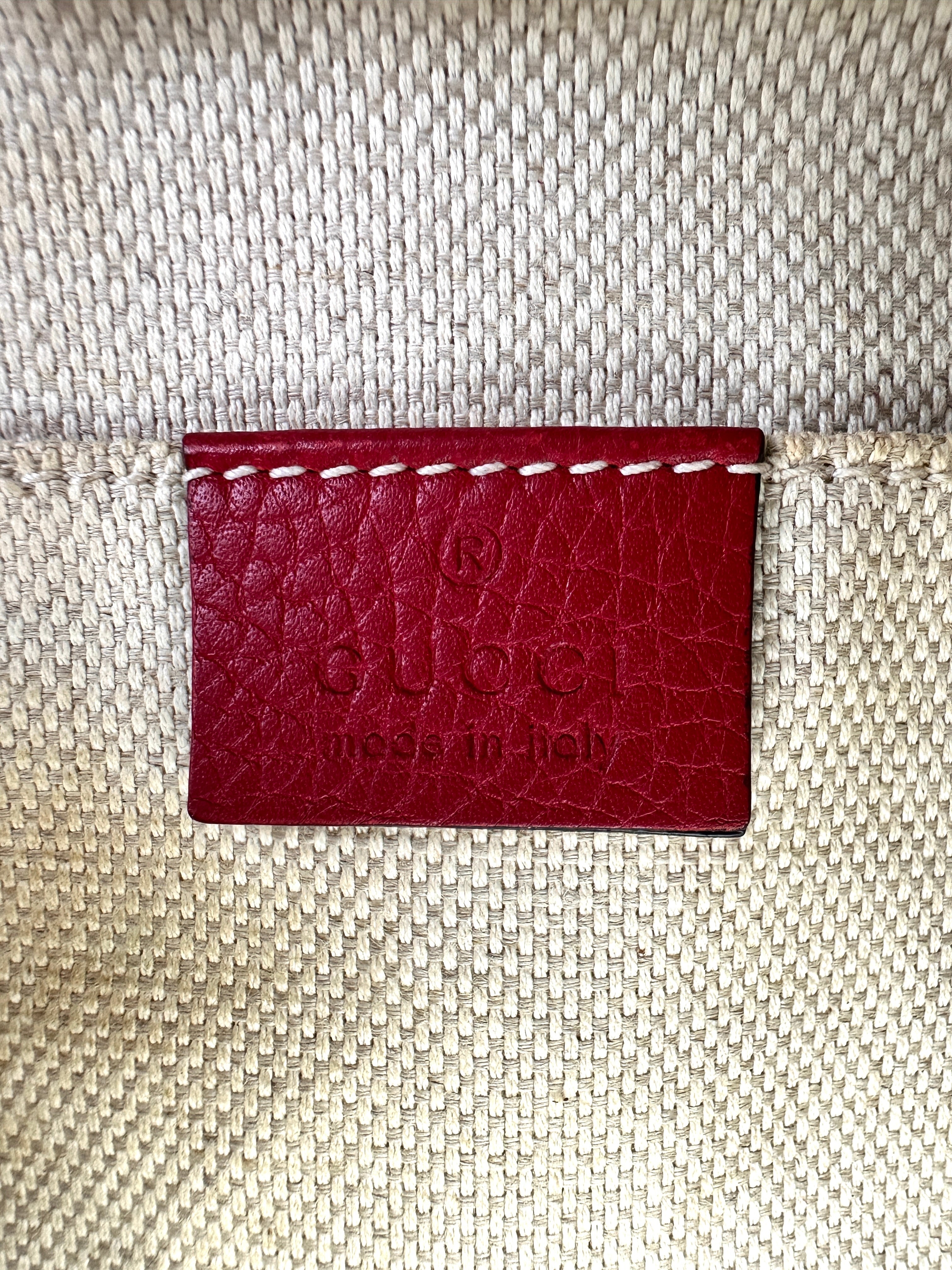 Gucci Soho Disco Red Leather Shoulder Bag GG1063