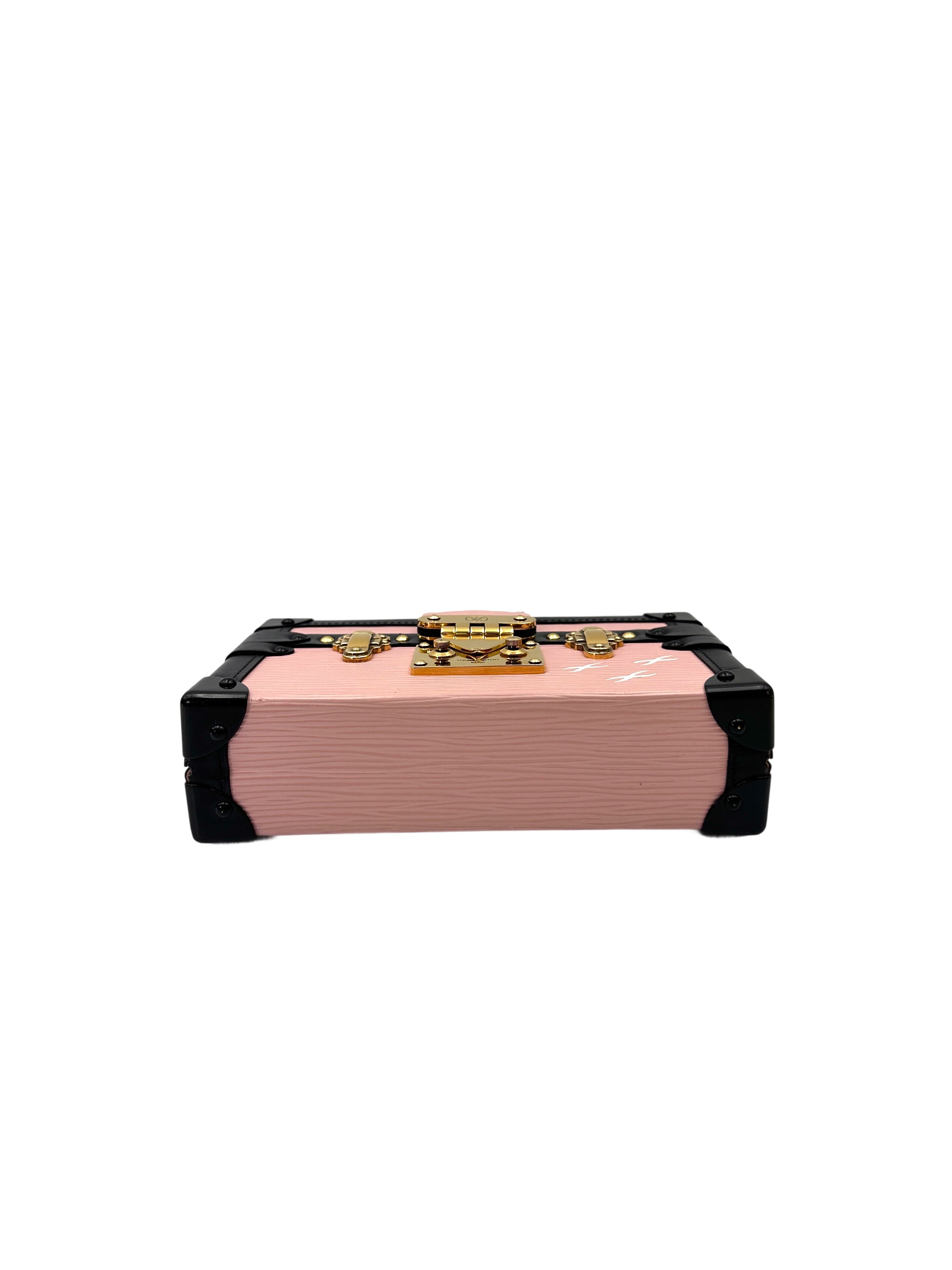 Louis Vuitton Petite Malle Pink Epi Leather Shoulder Bag LV2798