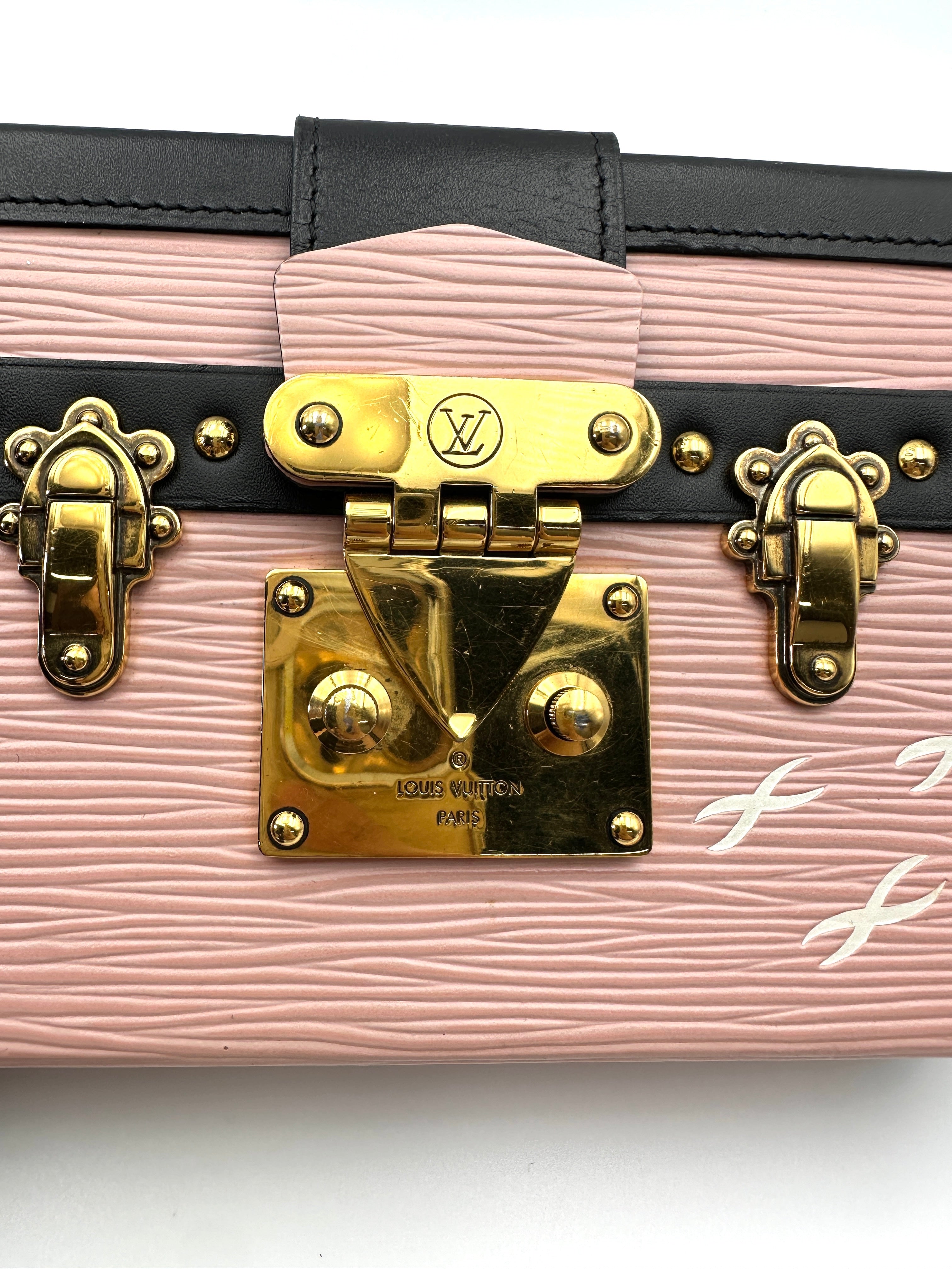 Louis Vuitton Petite Malle Pink Epi Leather Shoulder Bag LV2798