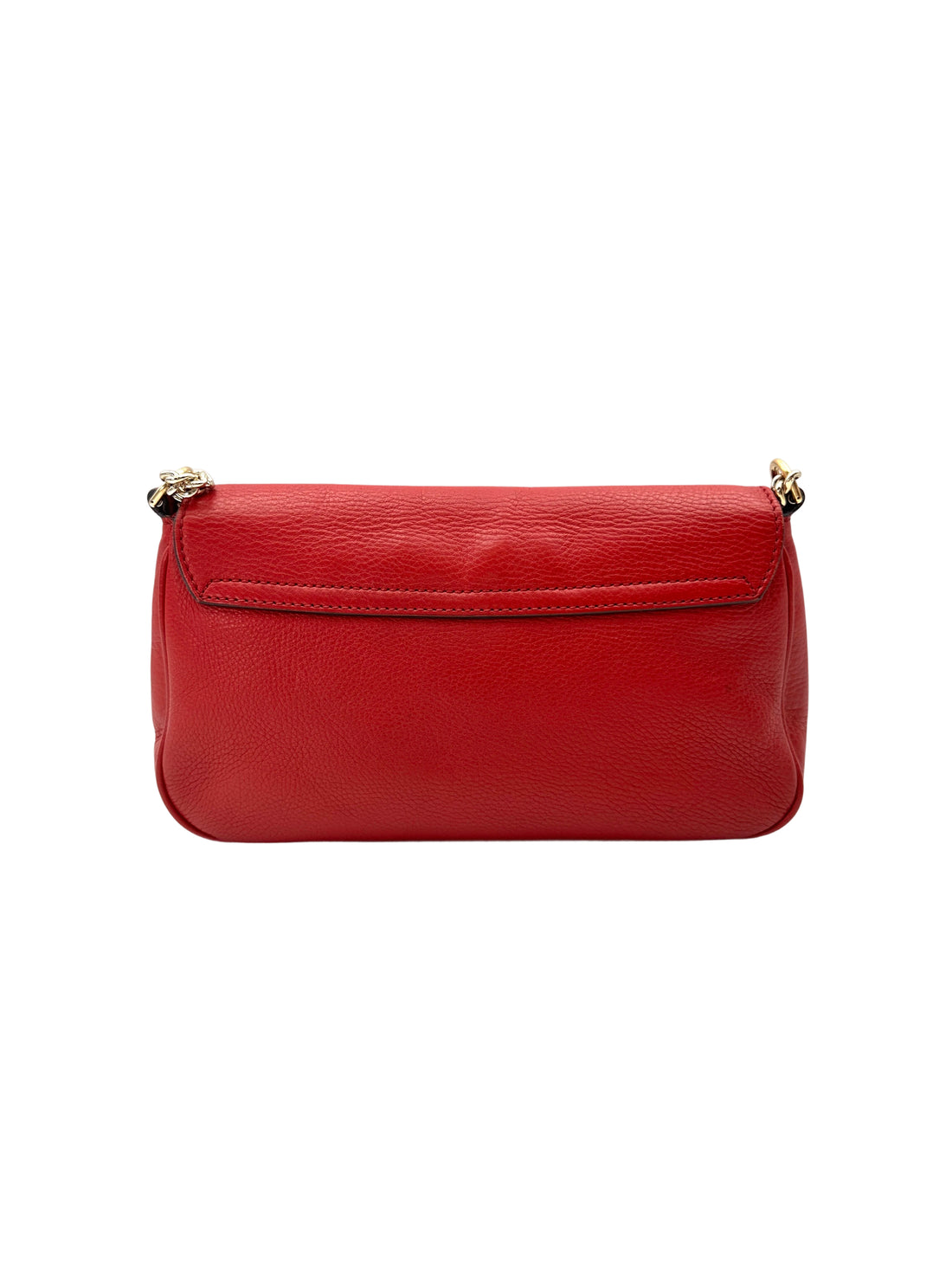Gucci Soho Disco Red Leather Chain Shoulder Bag GG1065