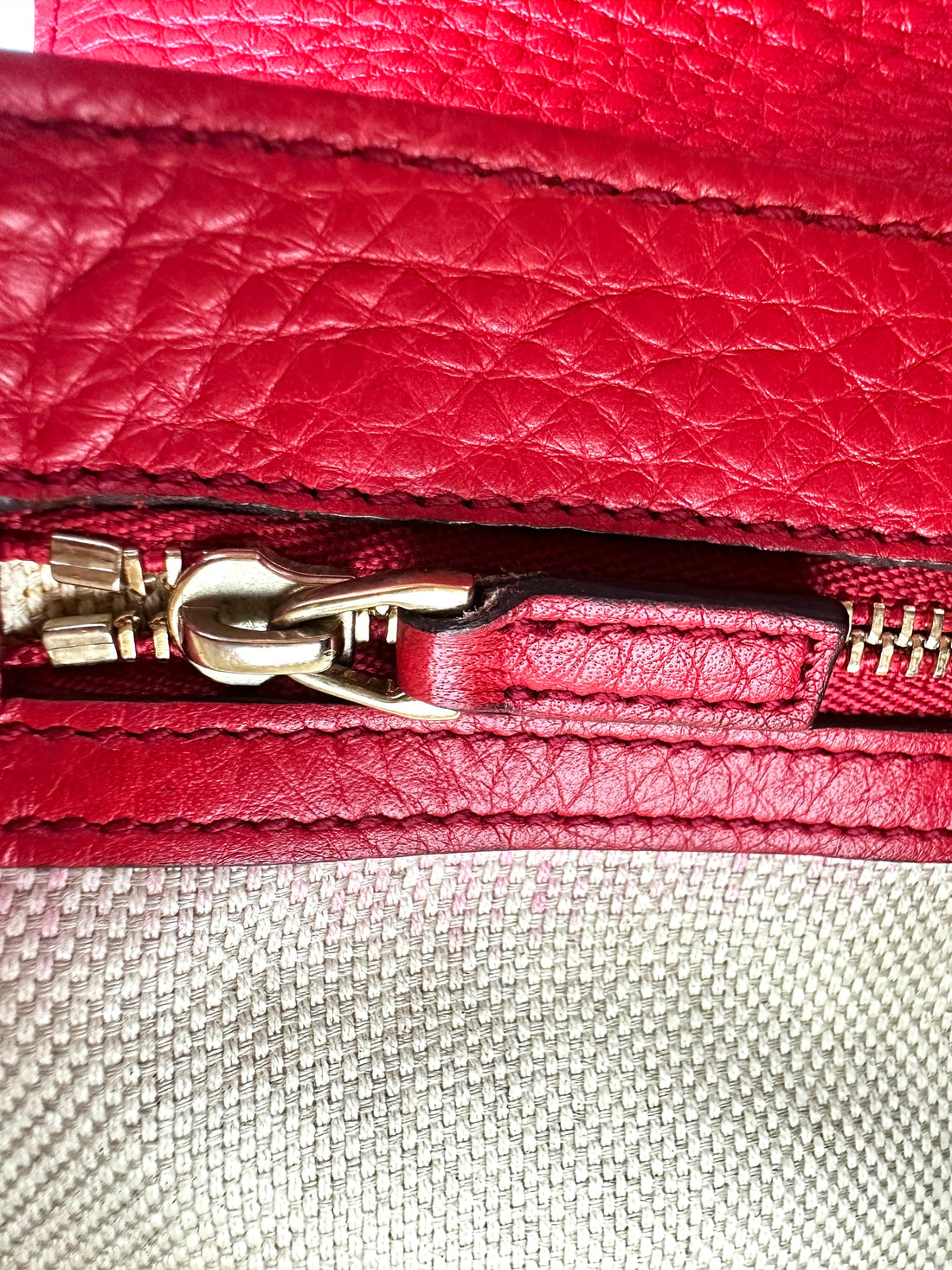 Gucci Soho Disco Red Leather Chain Shoulder Bag GG1065