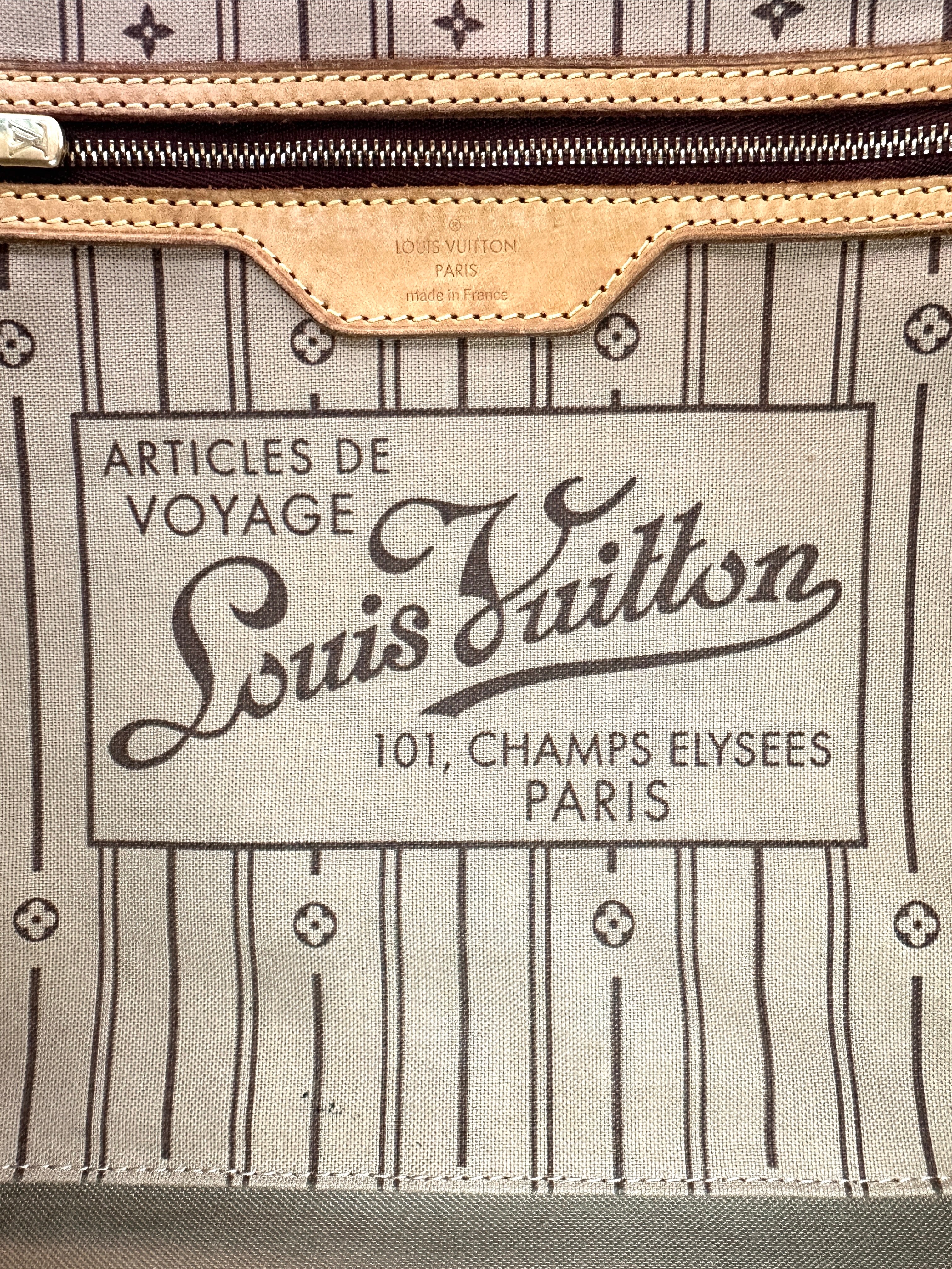 Louis Vuitton Neverfull MM Monogram Canvas Handle Bag LV2802