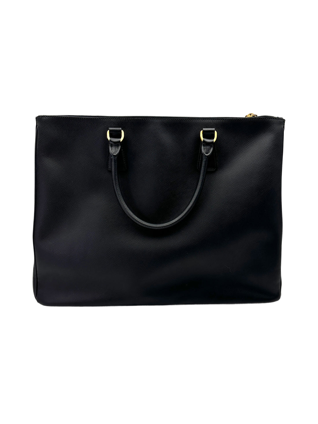 Prada Galleria Black Saffiano Leather Large Size Handle Bag PR363