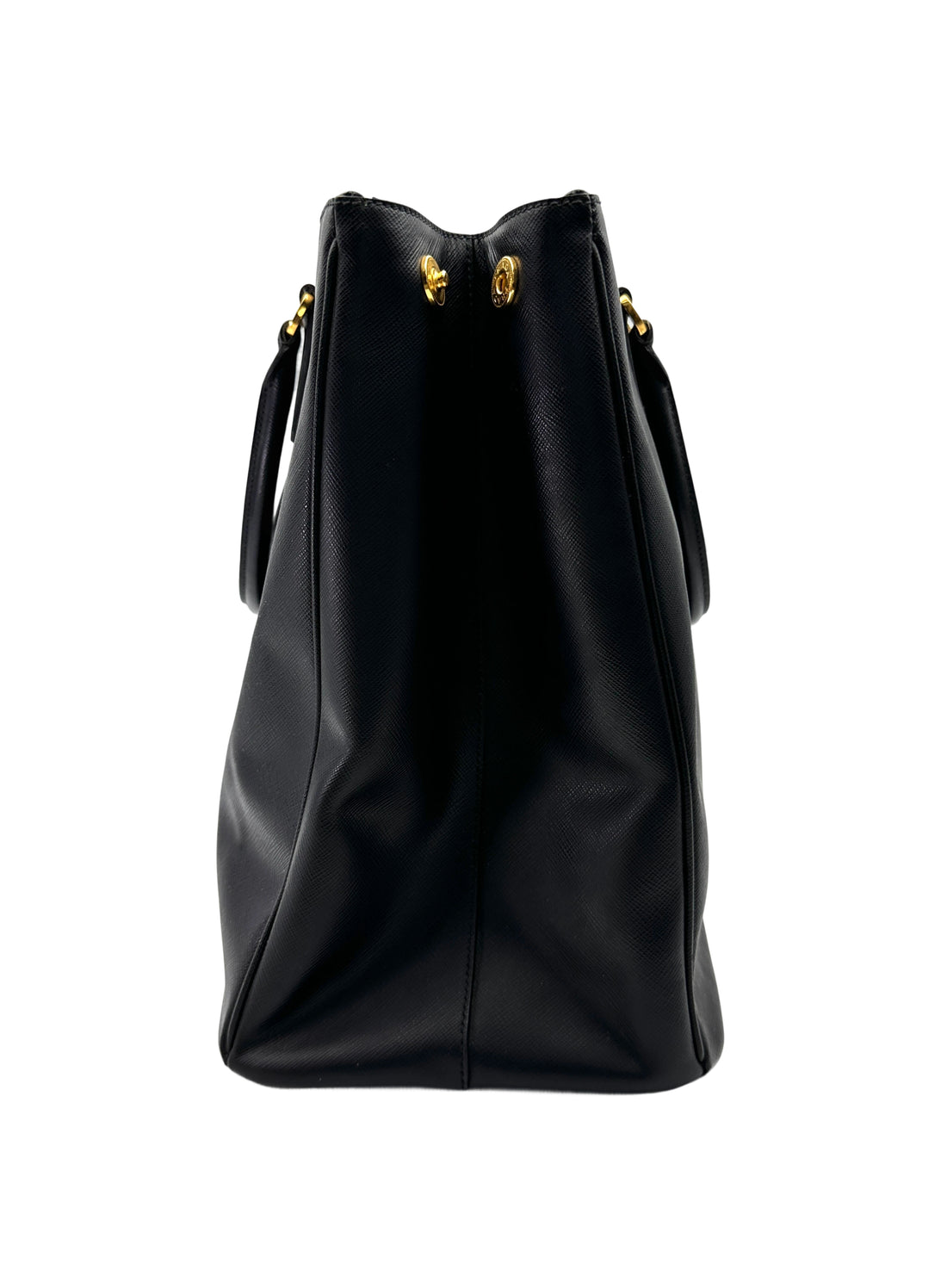 Prada Galleria Black Saffiano Leather Large Size Handle Bag PR363