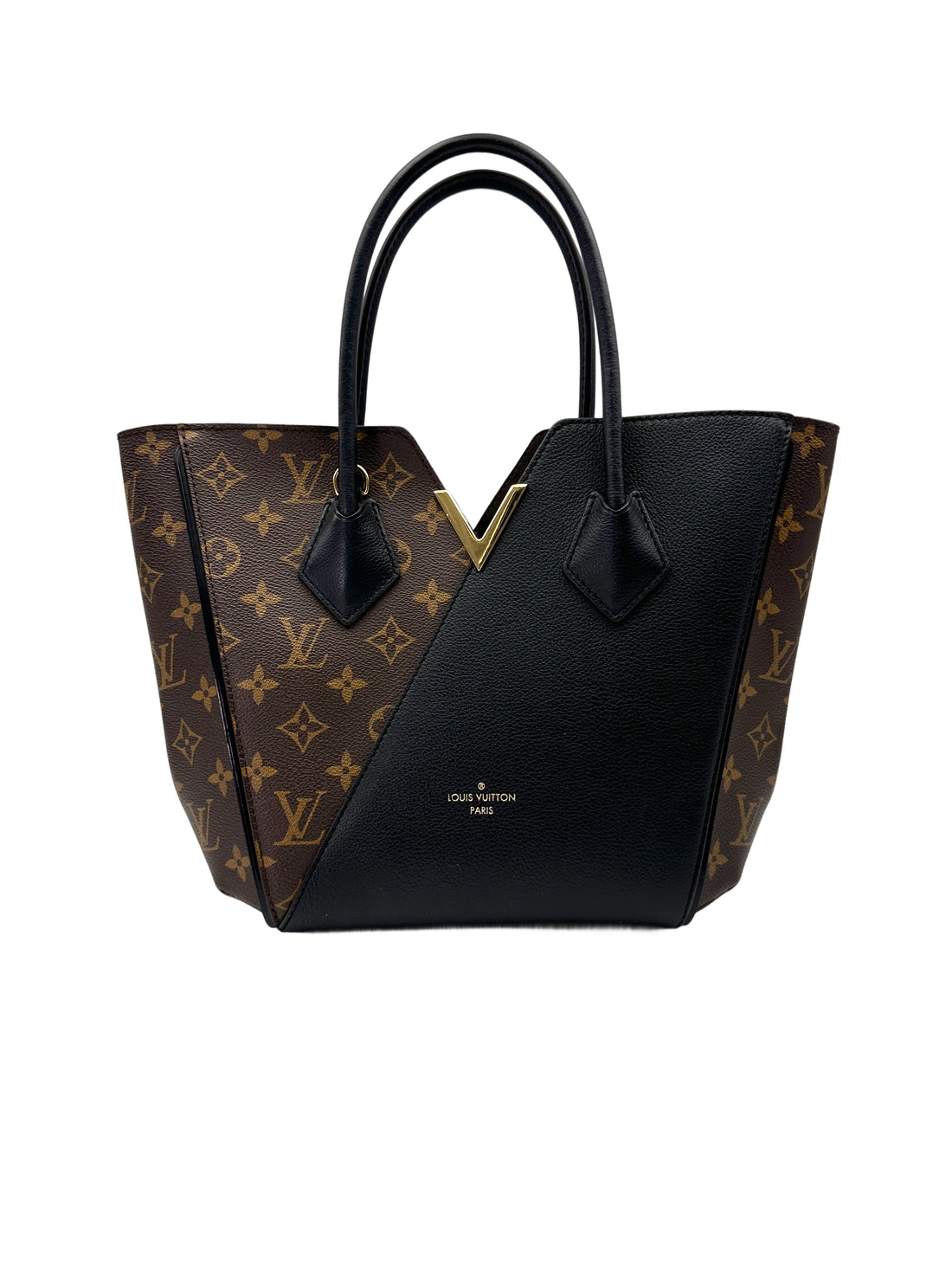 Louis Vuitton Kimono Monogram Canvas & Black Leather Handle Bag LV2803
