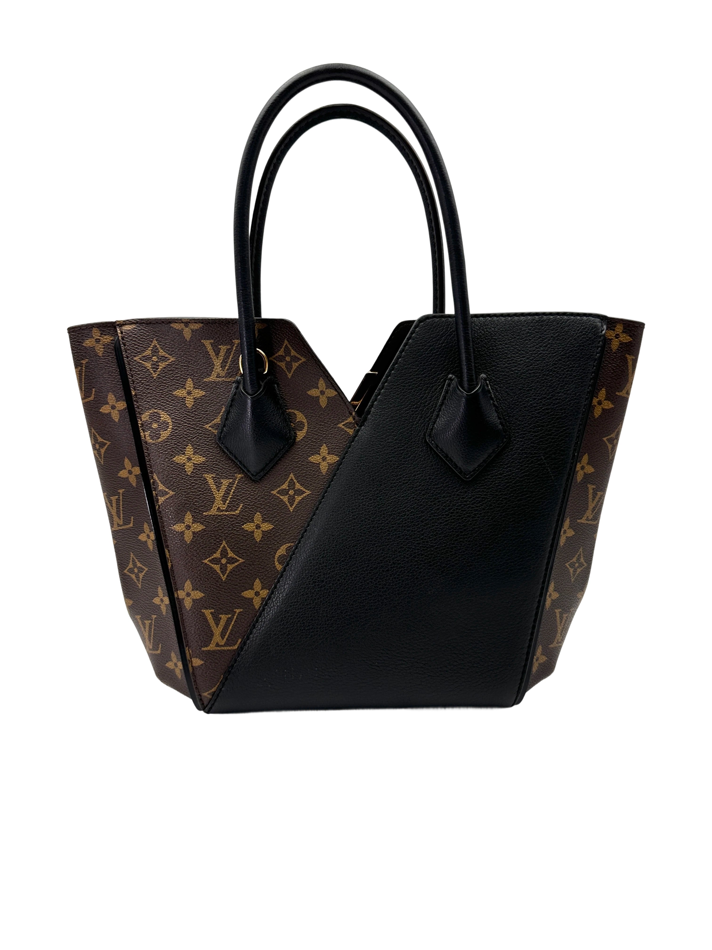 Louis Vuitton Kimono Monogram Canvas & Black Leather Handle Bag LV2803