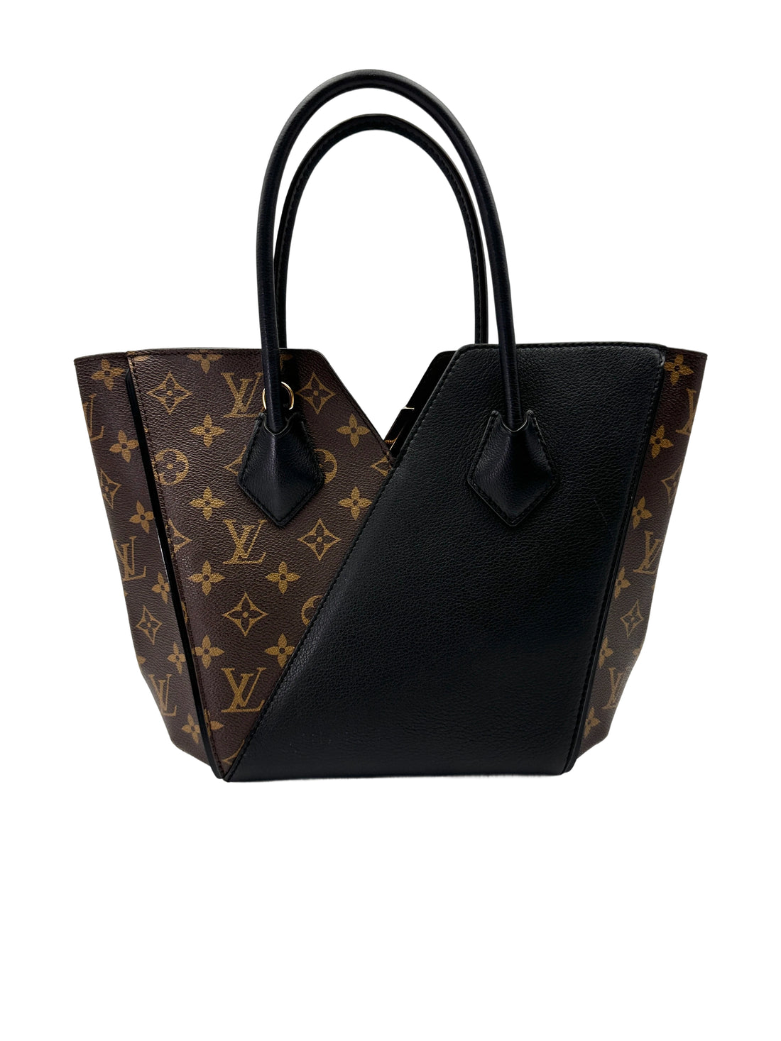 Louis Vuitton Kimono Monogram Canvas & Black Leather Handle Bag LV2803