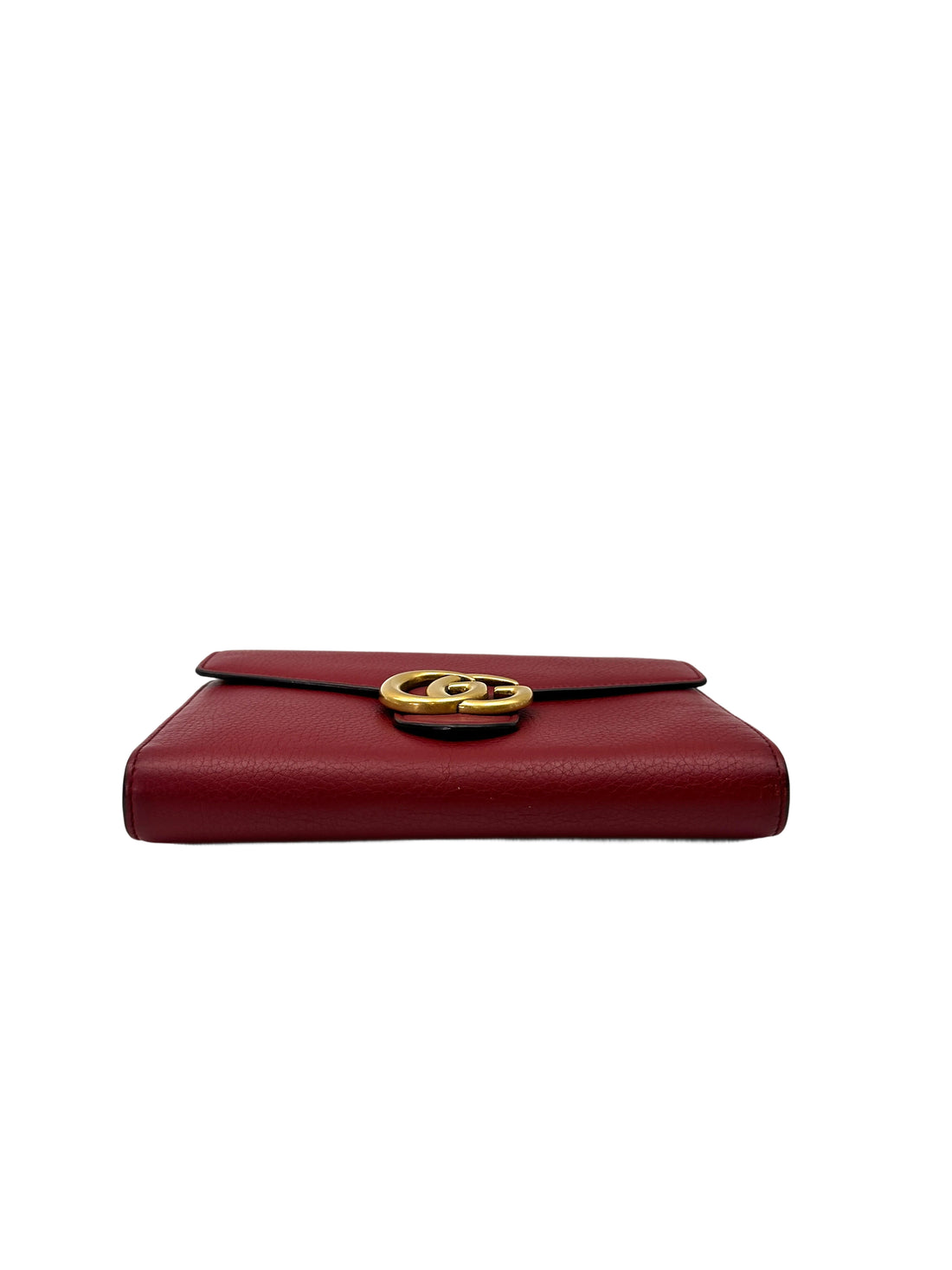 Gucci GG Marmont Red Leather Wallet On Chain GG1064
