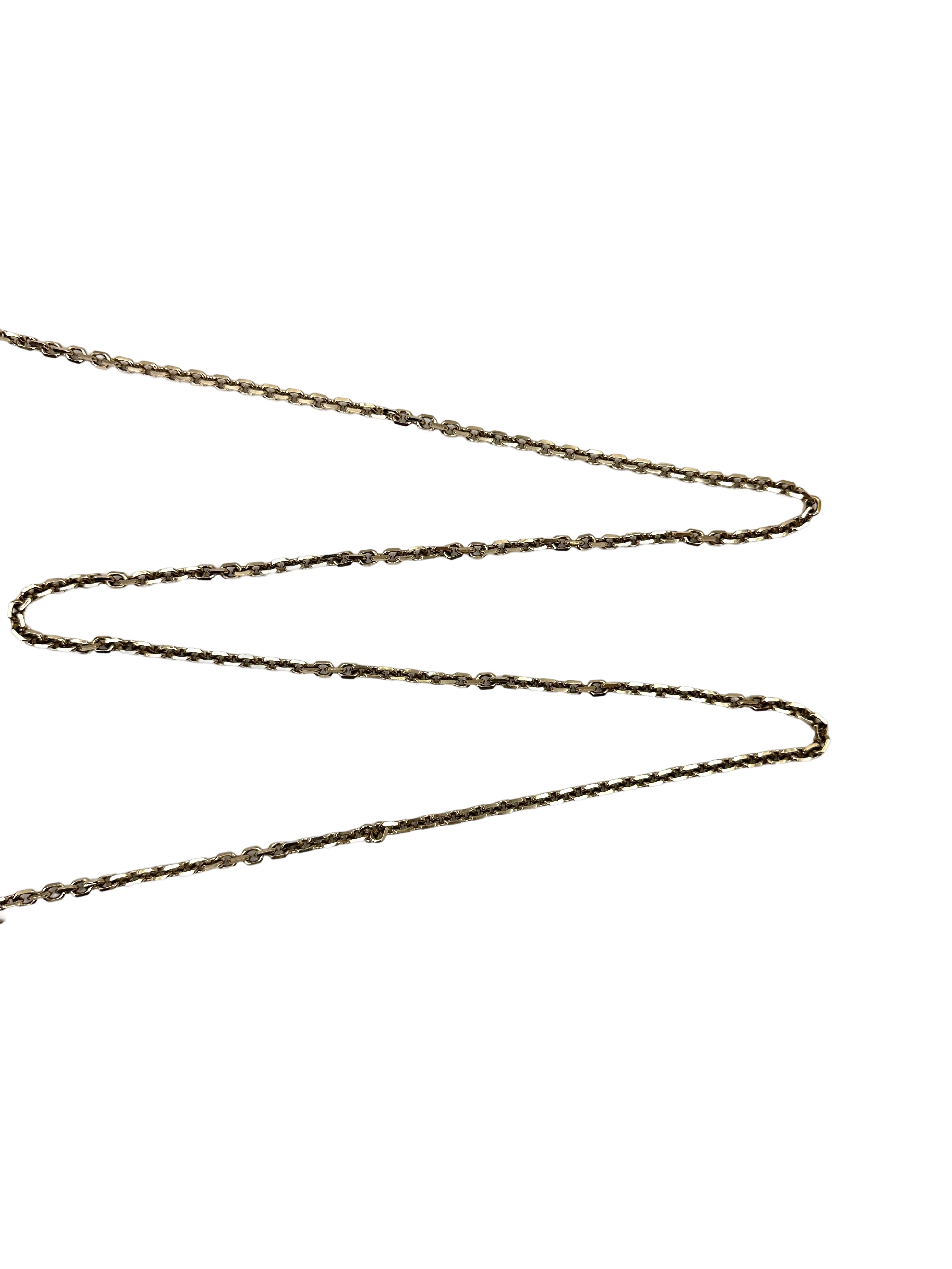 Christian Dior Lady Dior Silver Cannage Leather Chain Clutch DR742