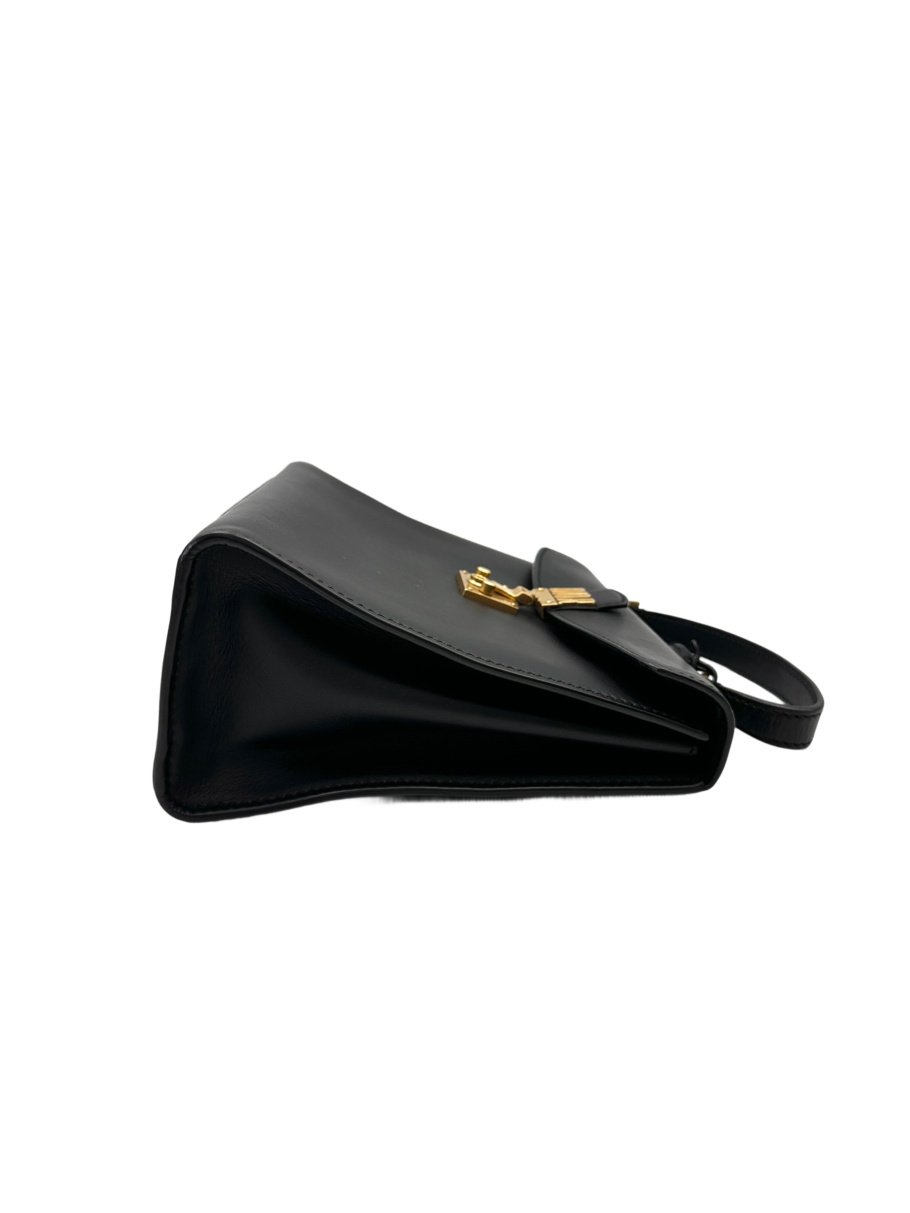Christian Dior Addict Black Leather Handle Bag DR744