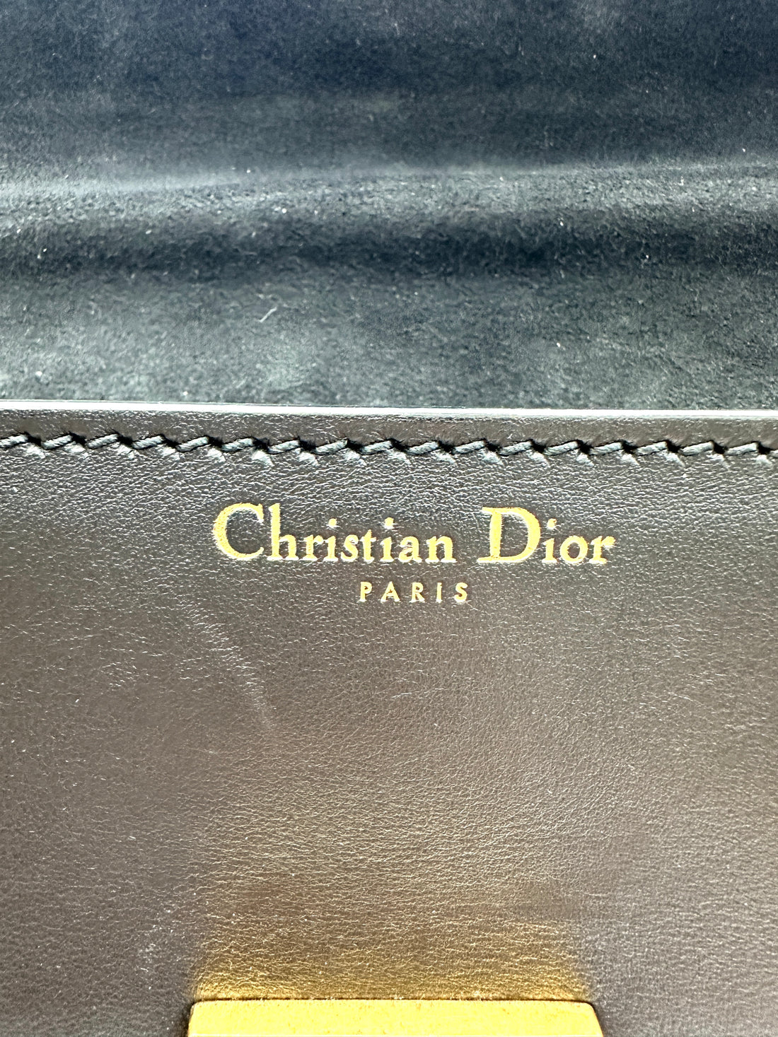 Christian Dior Addict Black Leather Handle Bag DR744