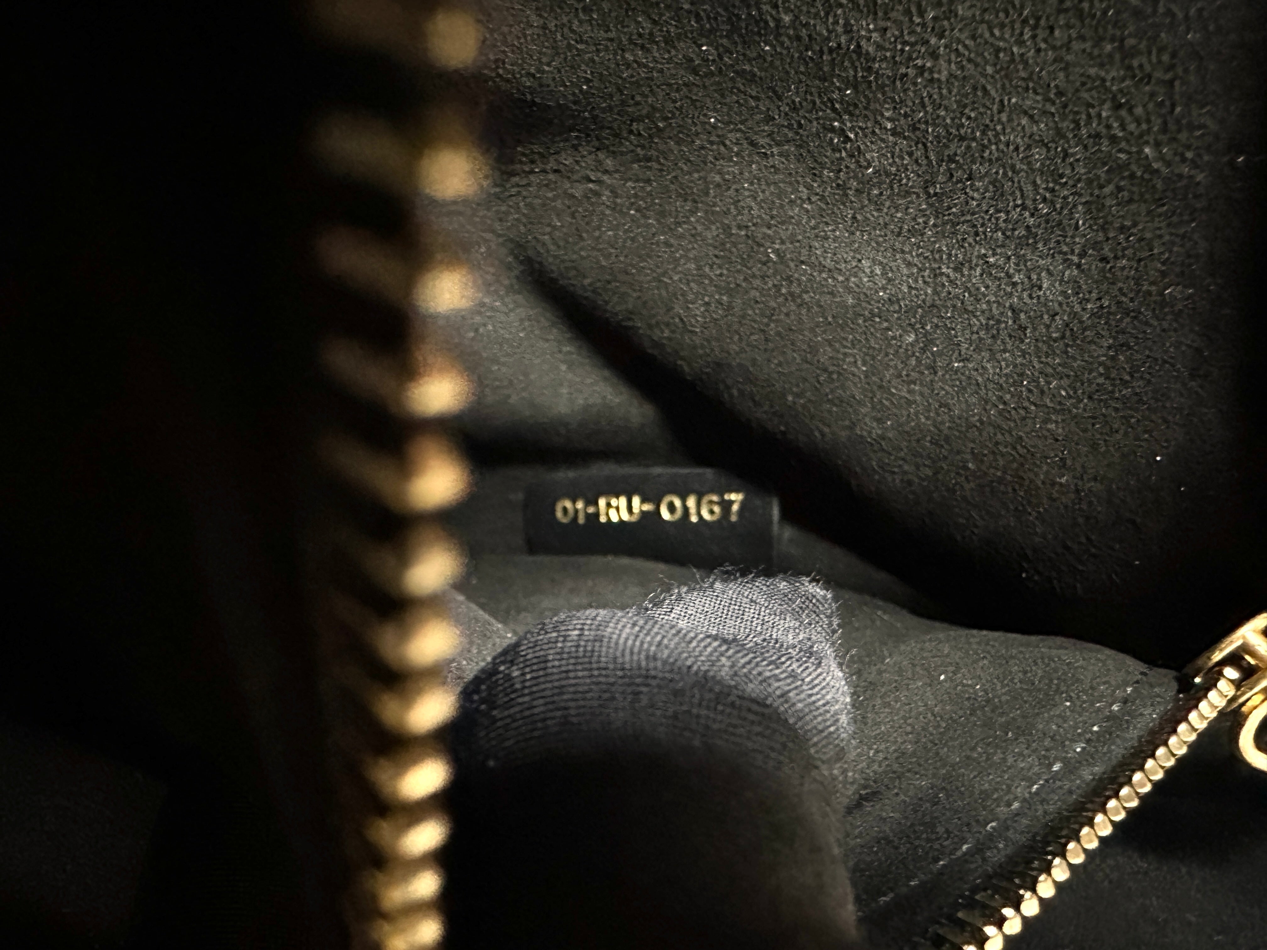 Christian Dior Addict Black Leather Handle Bag DR744