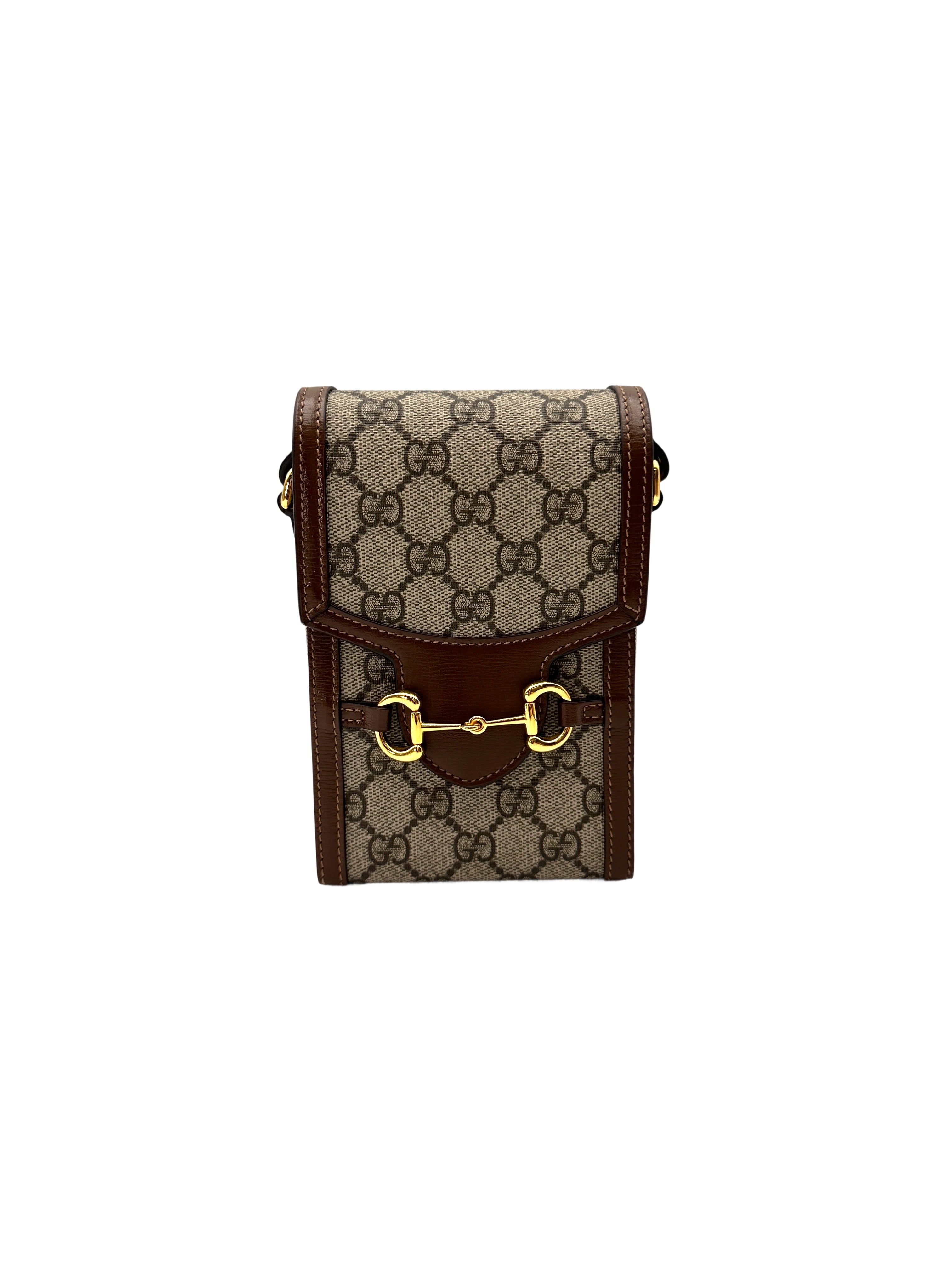 Gucci Horsebit 1955 GG Supreme Shoulder Bag GG1066