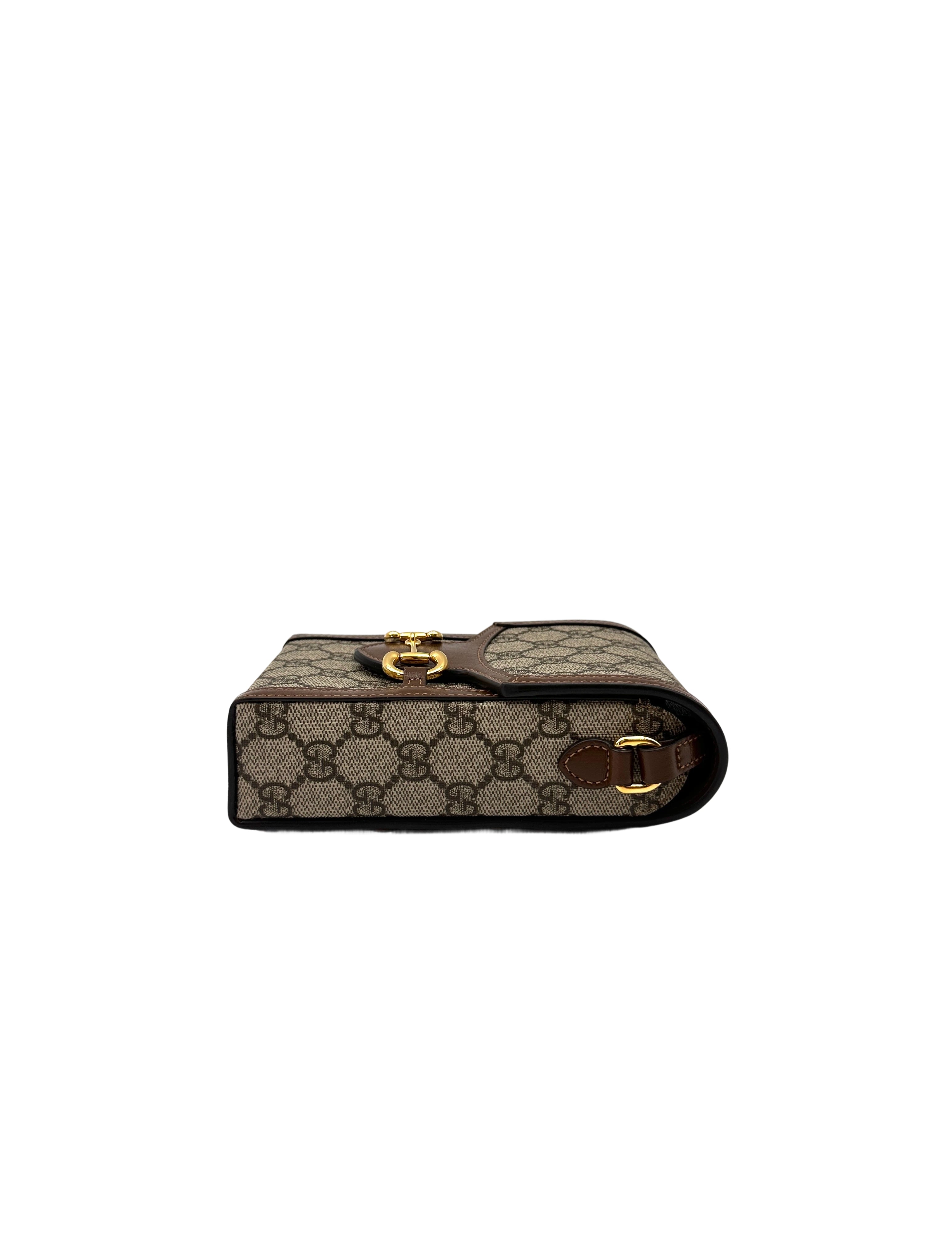 Gucci Horsebit 1955 GG Supreme Shoulder Bag GG1066