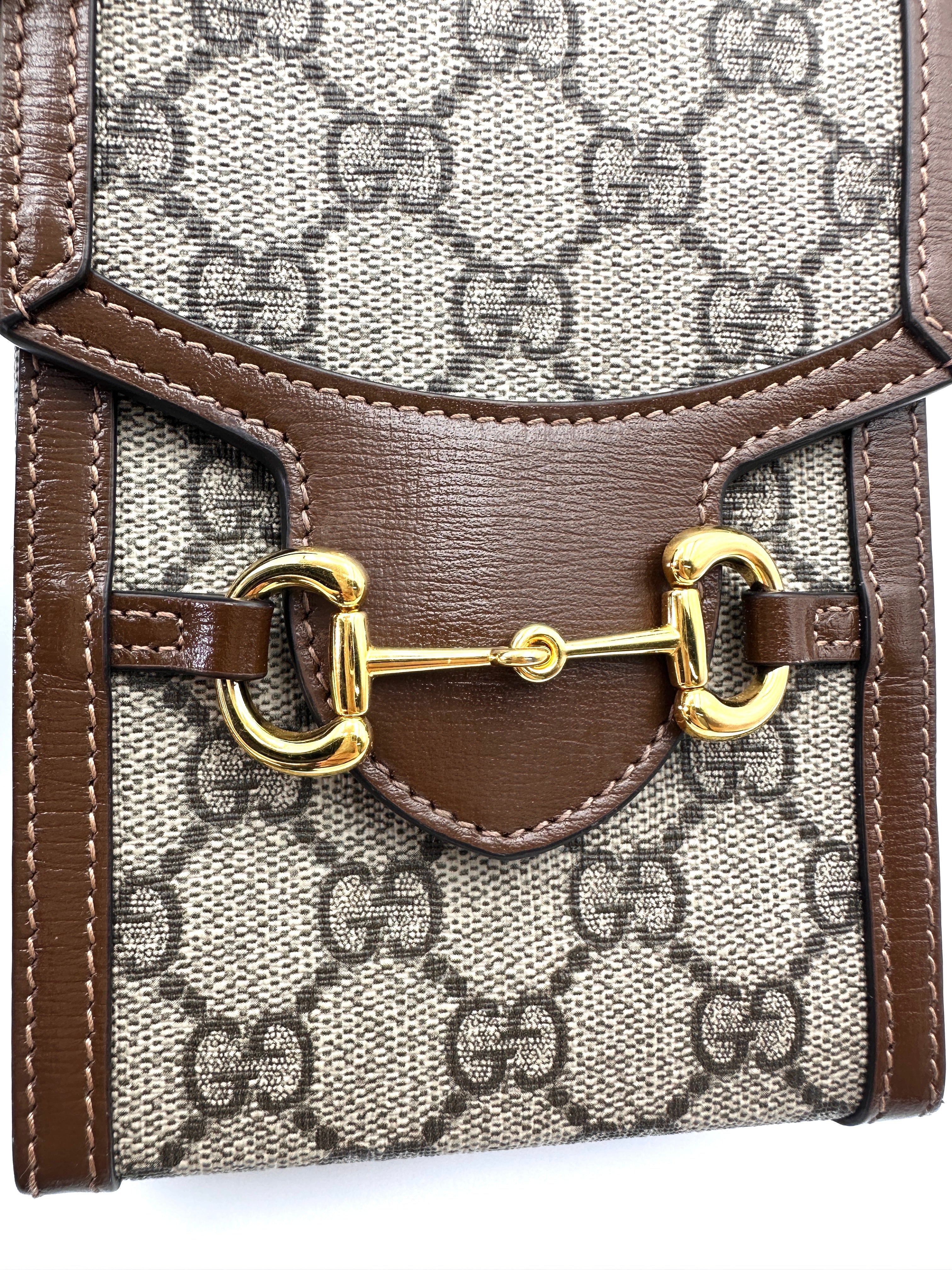 Gucci Horsebit 1955 GG Supreme Shoulder Bag GG1066