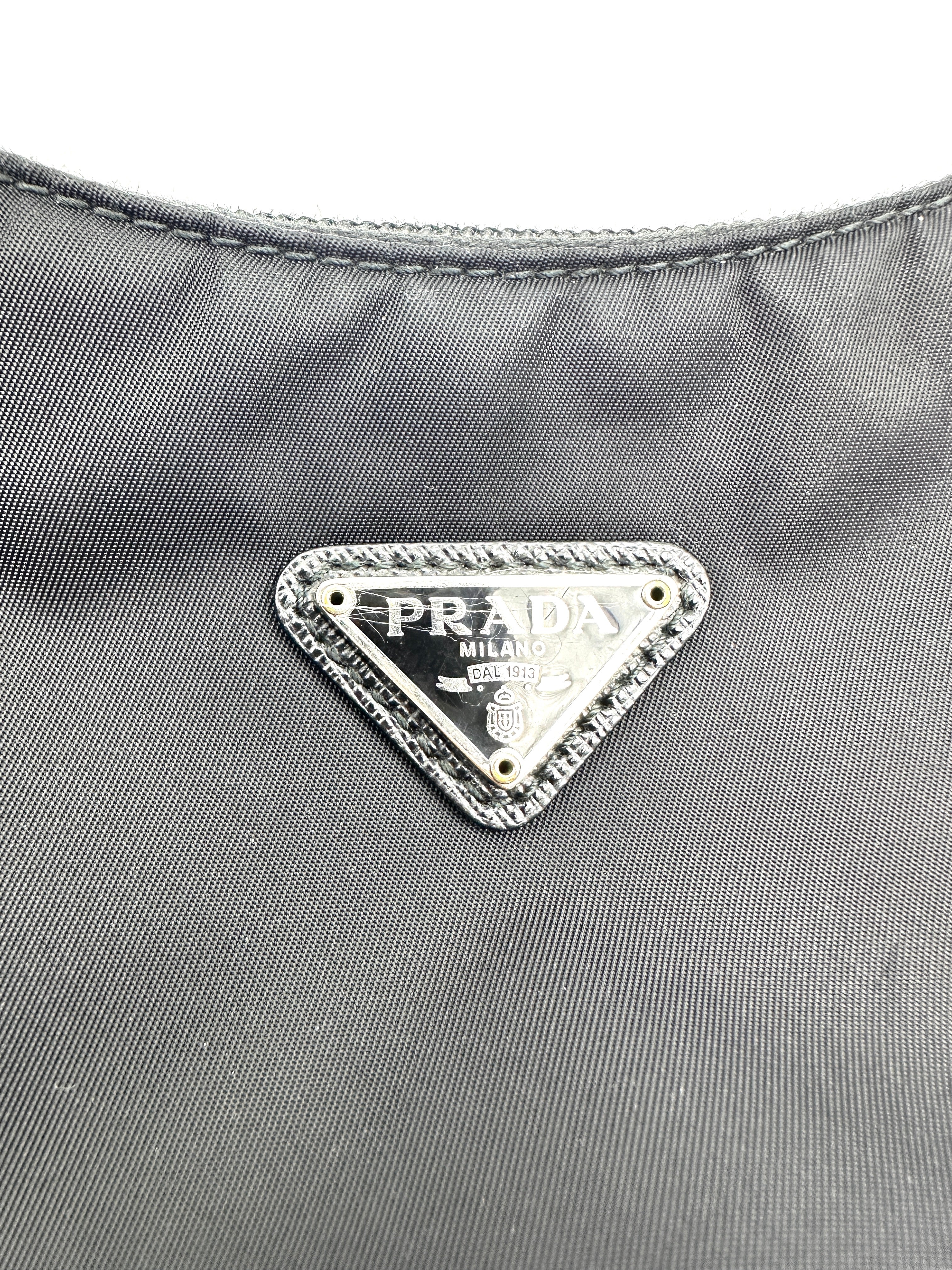 Prada 2000 Re-Edition Blue Shoulder Bag PR365