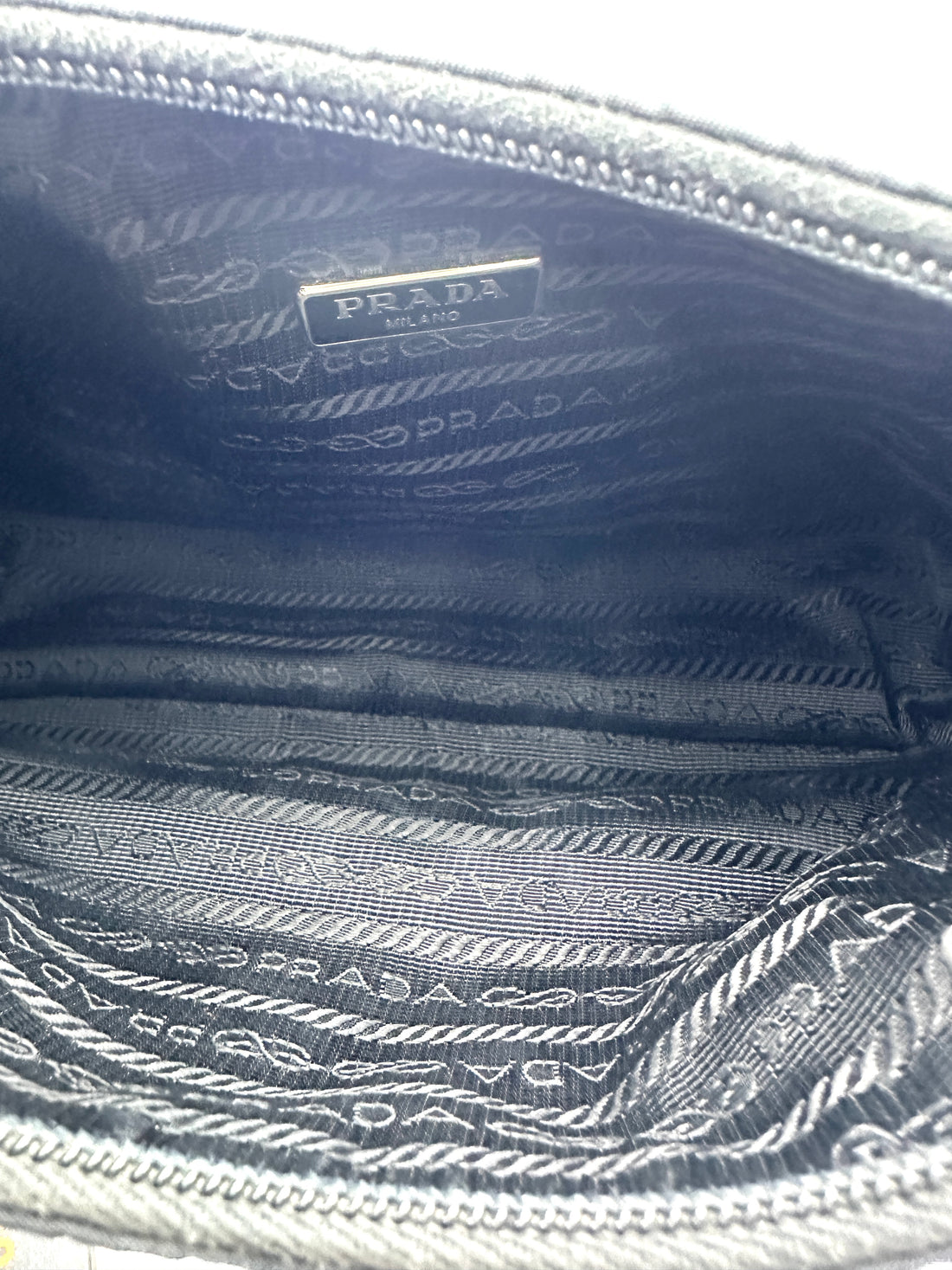 Prada 2000 Re-Edition Blue Shoulder Bag PR365