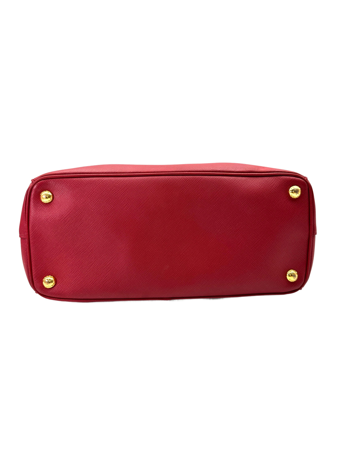 Prada Galleria Red Saffiano Leather Handle Bag PR370