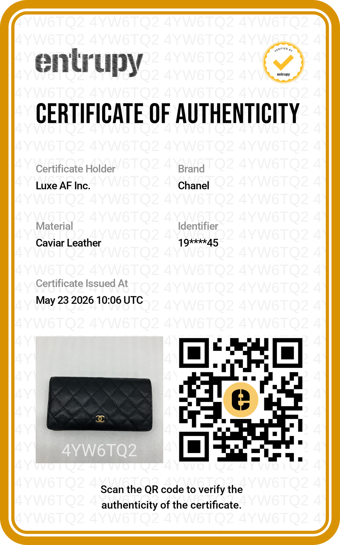 Chanel Black Quilted Leather Long Wallet(19***45) CC2003