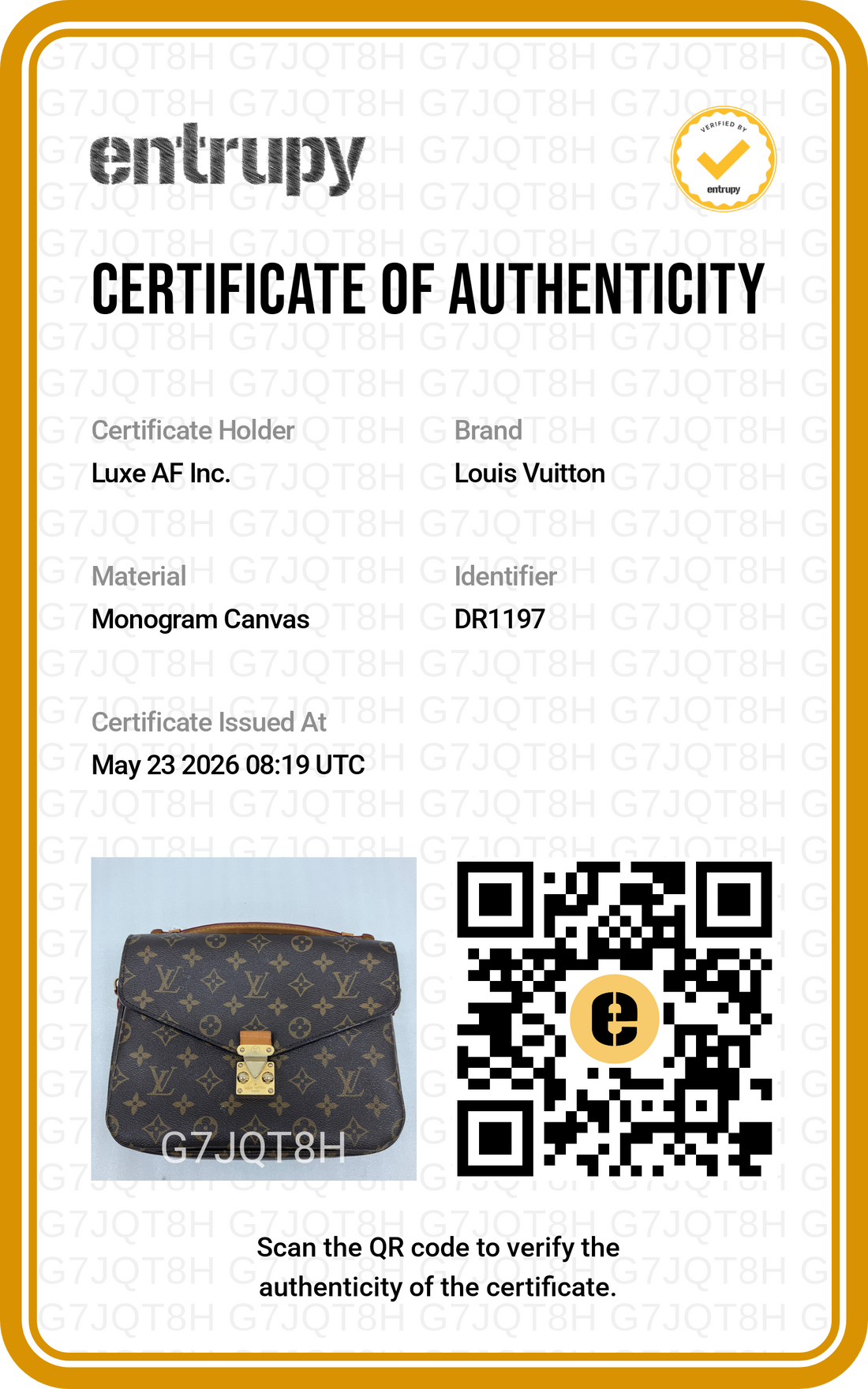 Louis Vuitton Monogram Canvas Pochette Metis LV2804