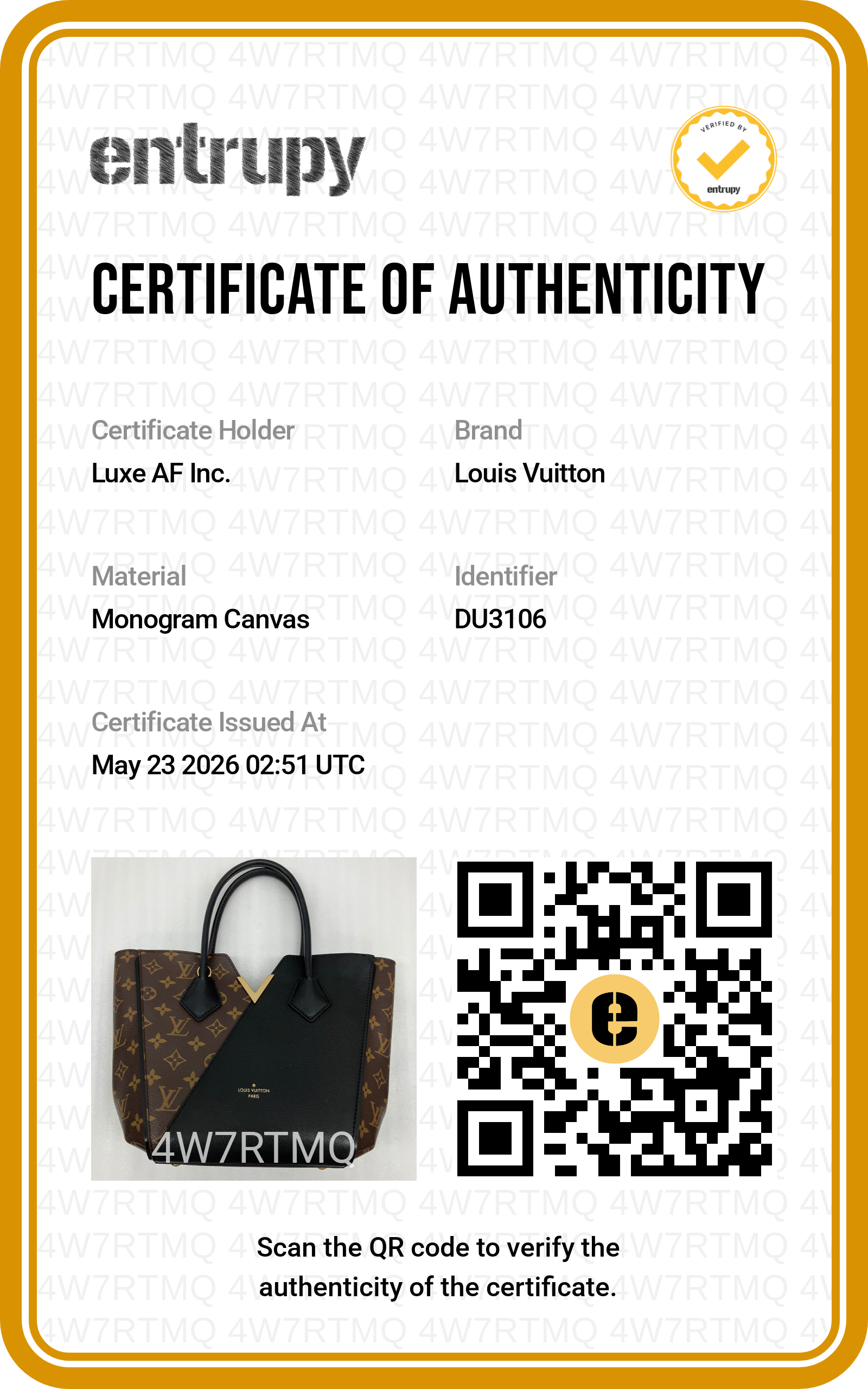 Louis Vuitton Kimono Monogram Canvas & Black Leather Handle Bag LV2803
