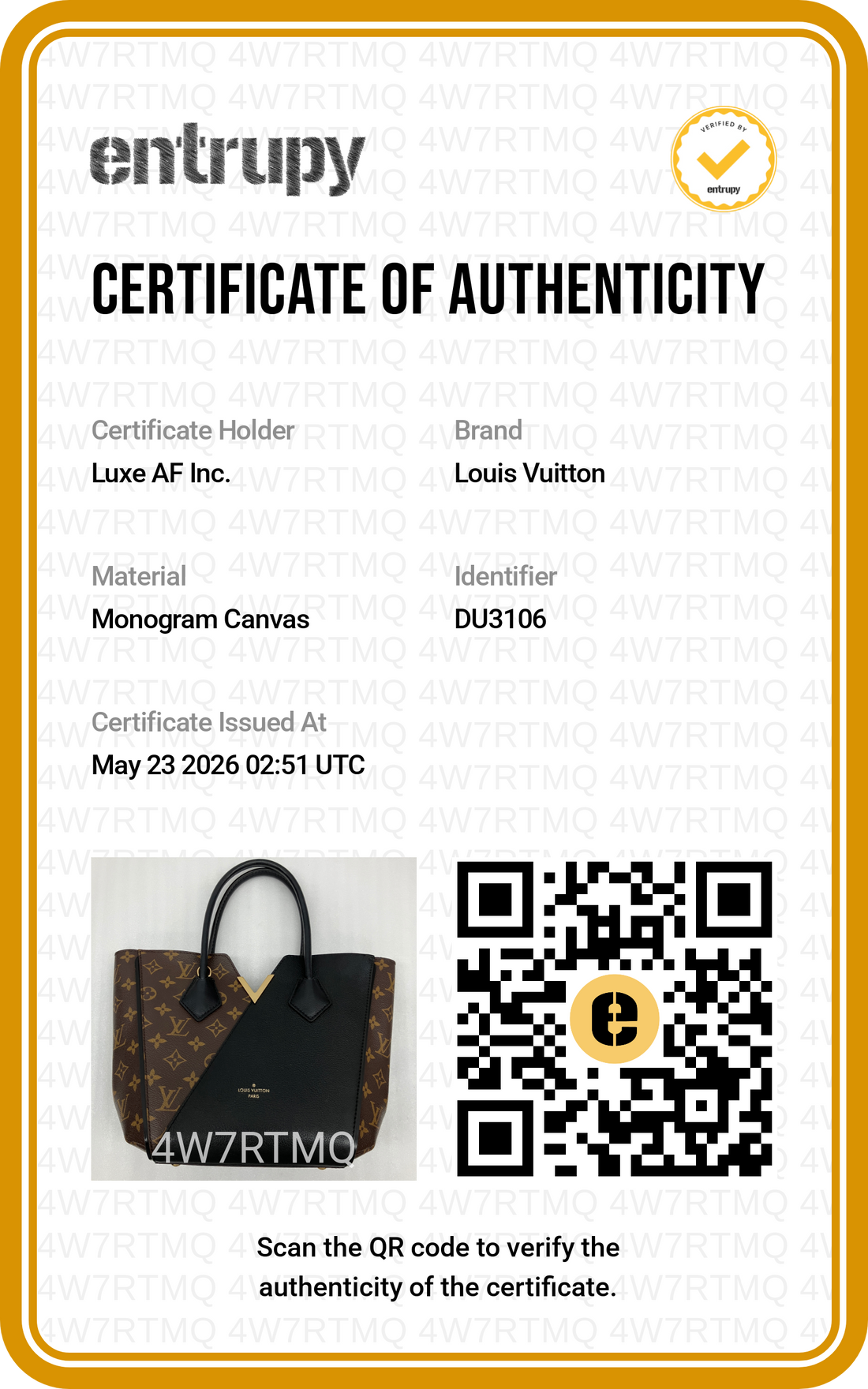 Louis Vuitton Kimono Monogram Canvas & Black Leather Handle Bag LV2803