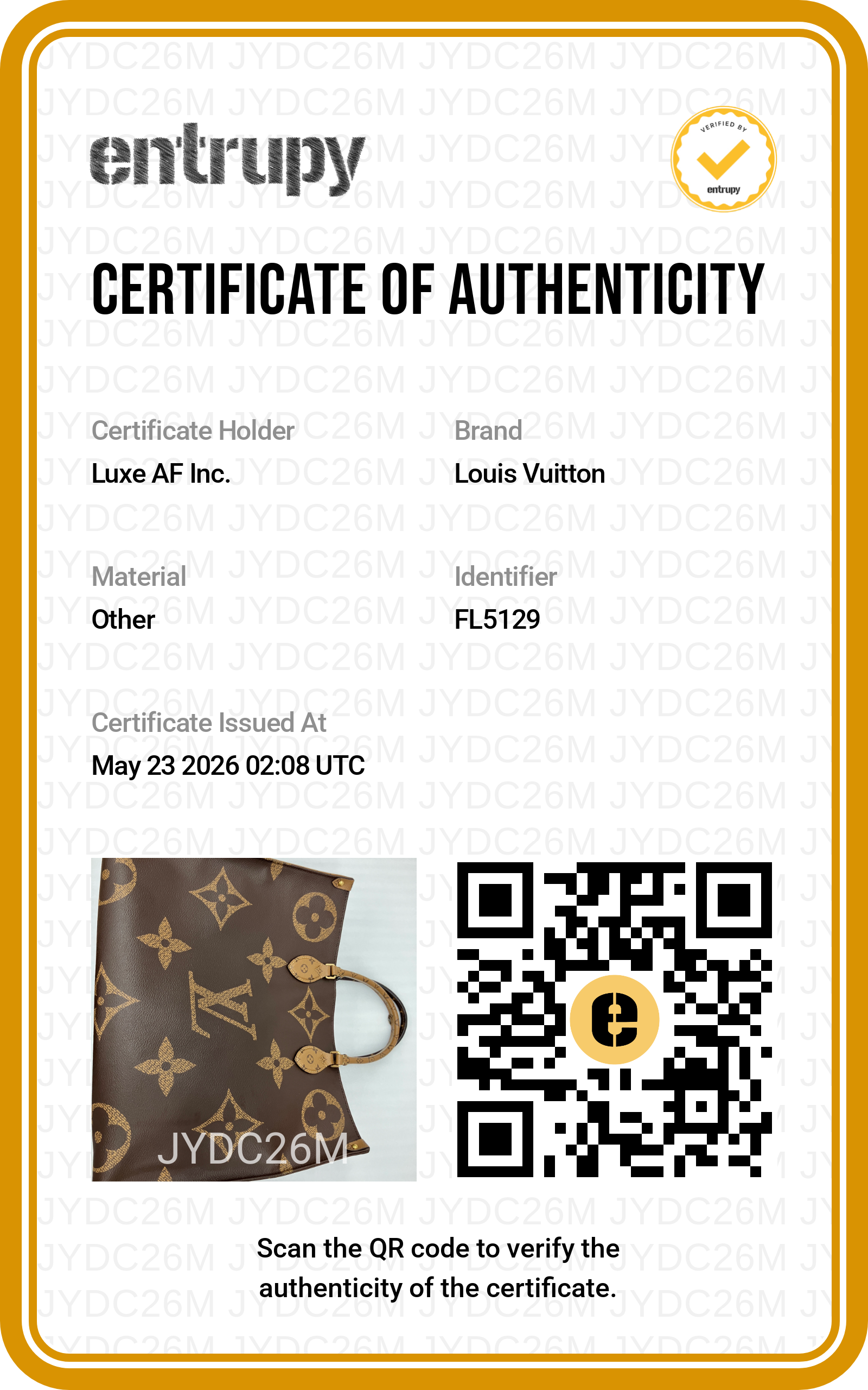 Louis Vuitton Onthego GM Monogram Canvas Handle Bag LV2864