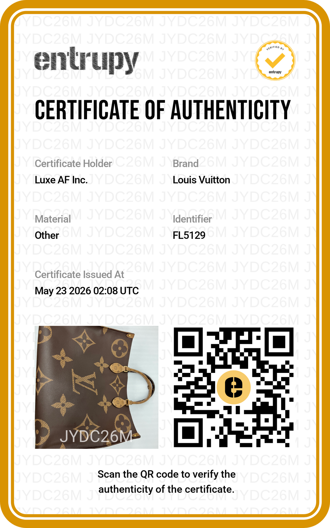 Louis Vuitton Onthego GM Monogram Canvas Handle Bag LV2864