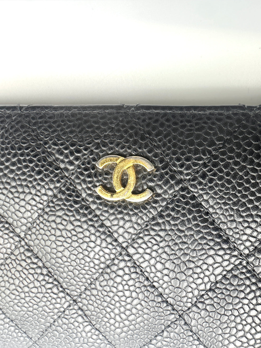 Chanel Black Quilted Leather Long Wallet(19***45) CC2003