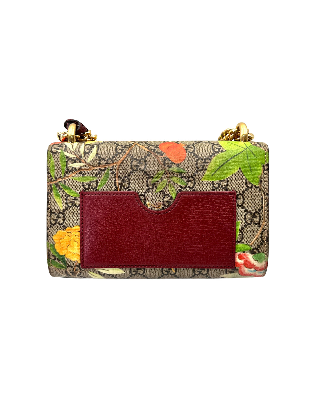 Gucci Padlock Floral Bird GG Canvas Small Size Shoulder Bag GG1085