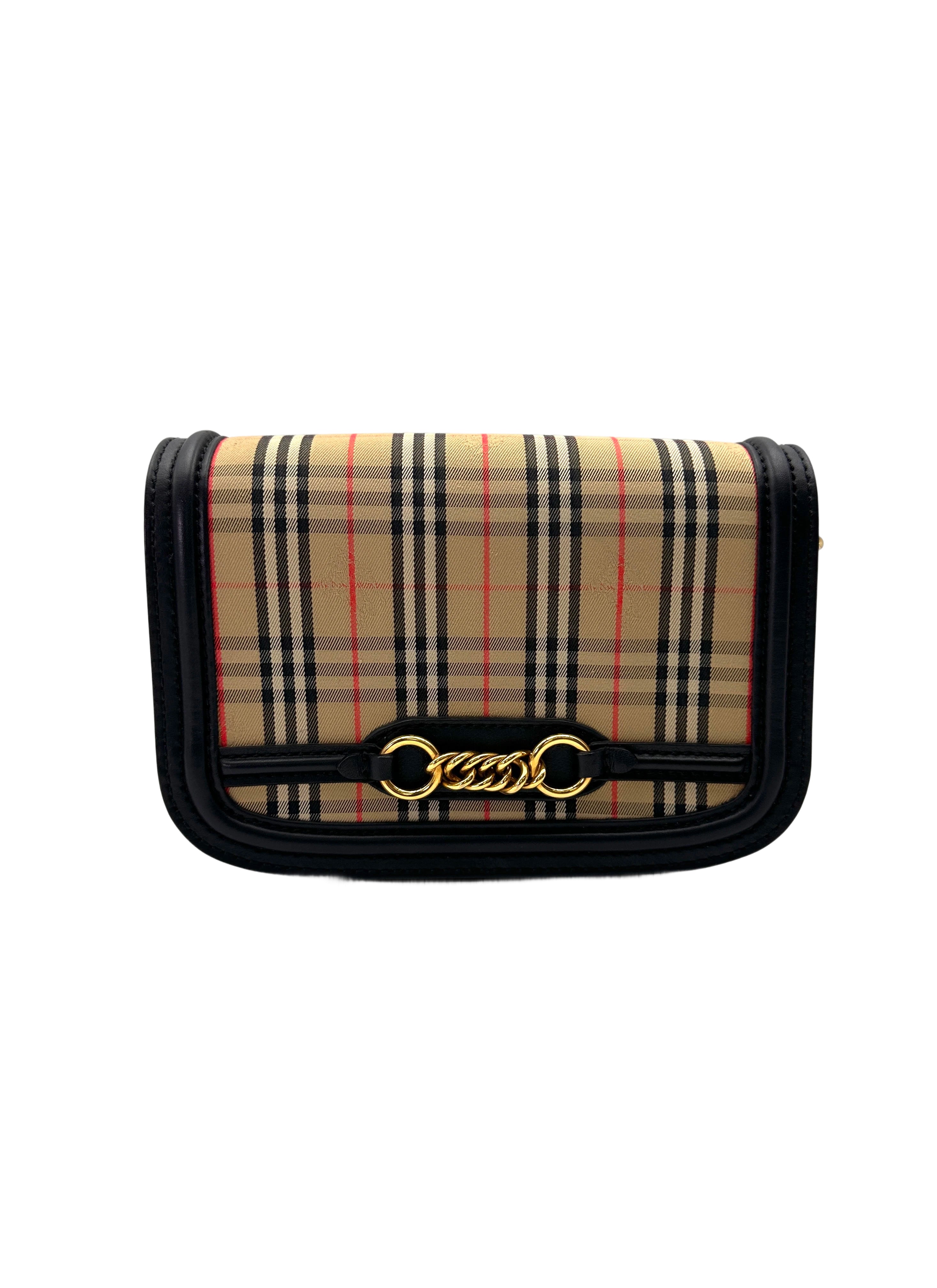 Burberry Check Link Shoulder Bag BR61