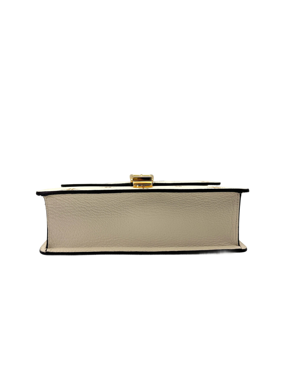 Gucci Sylvie Bee Star White Leather Shoulder Bag GG1081