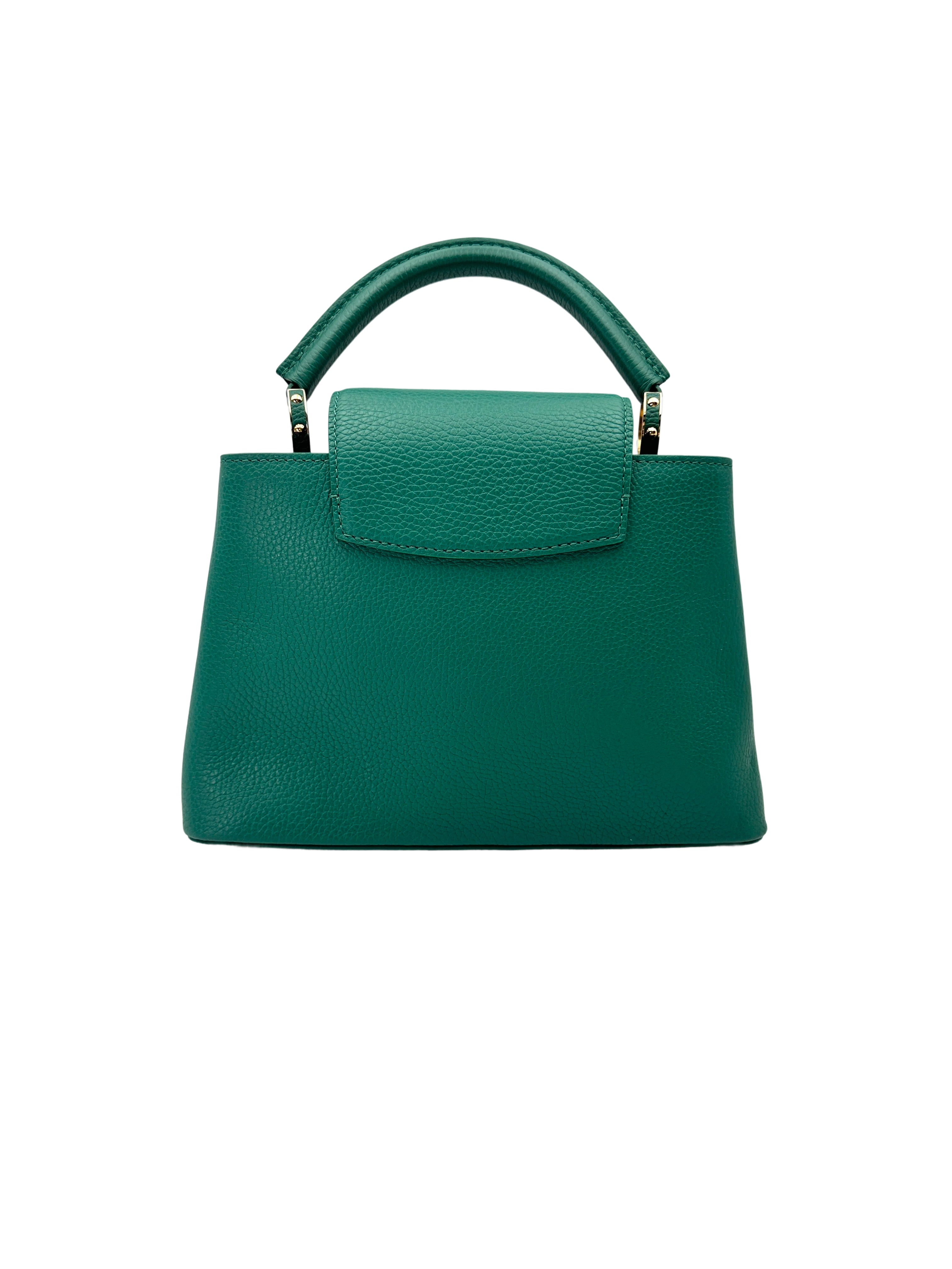 Louis Vuitton Capucines BB Green Leather Handle Bag LV2811