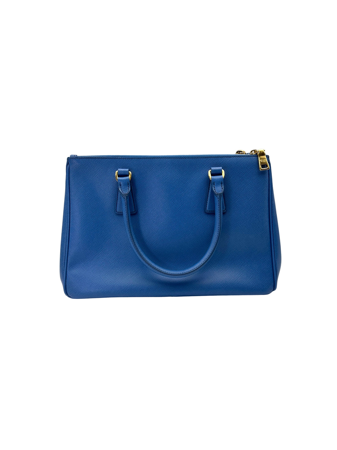 Prada Galleria Blue Saffiano Leather Handle Bag PR373