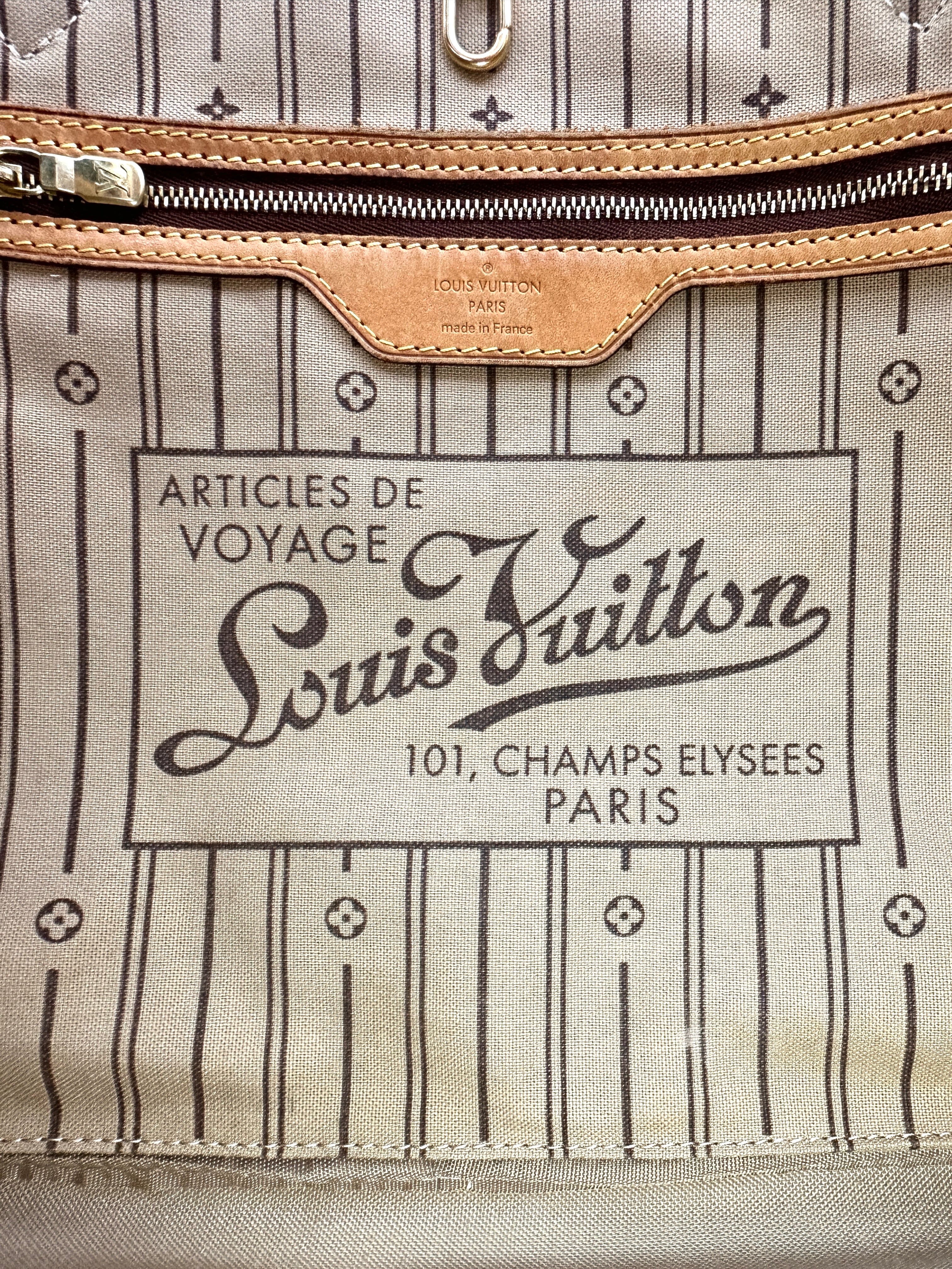 Louis Vuitton Neverfull MM Monogram Canvas Handle Bag LV2812