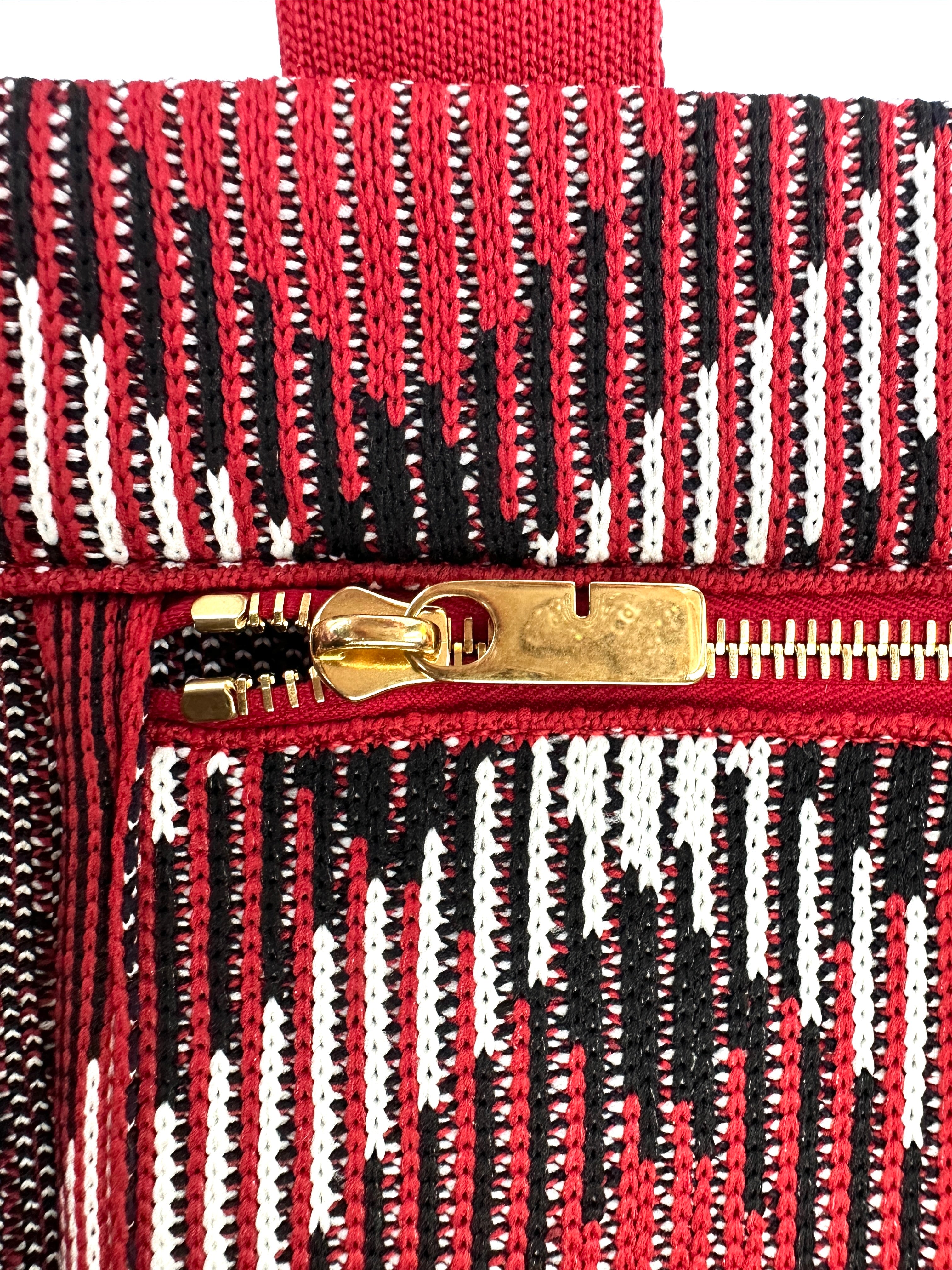 Burberry Red Nova Check Canvas Handle Bag BR59